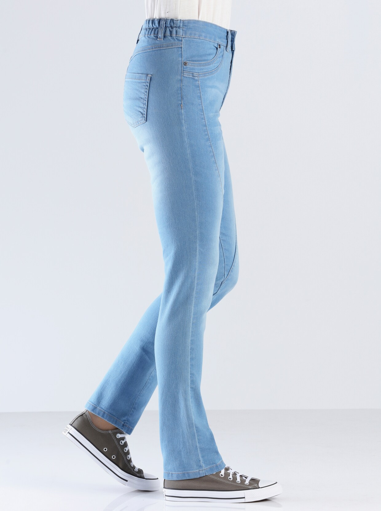 jeans - blue-bleached