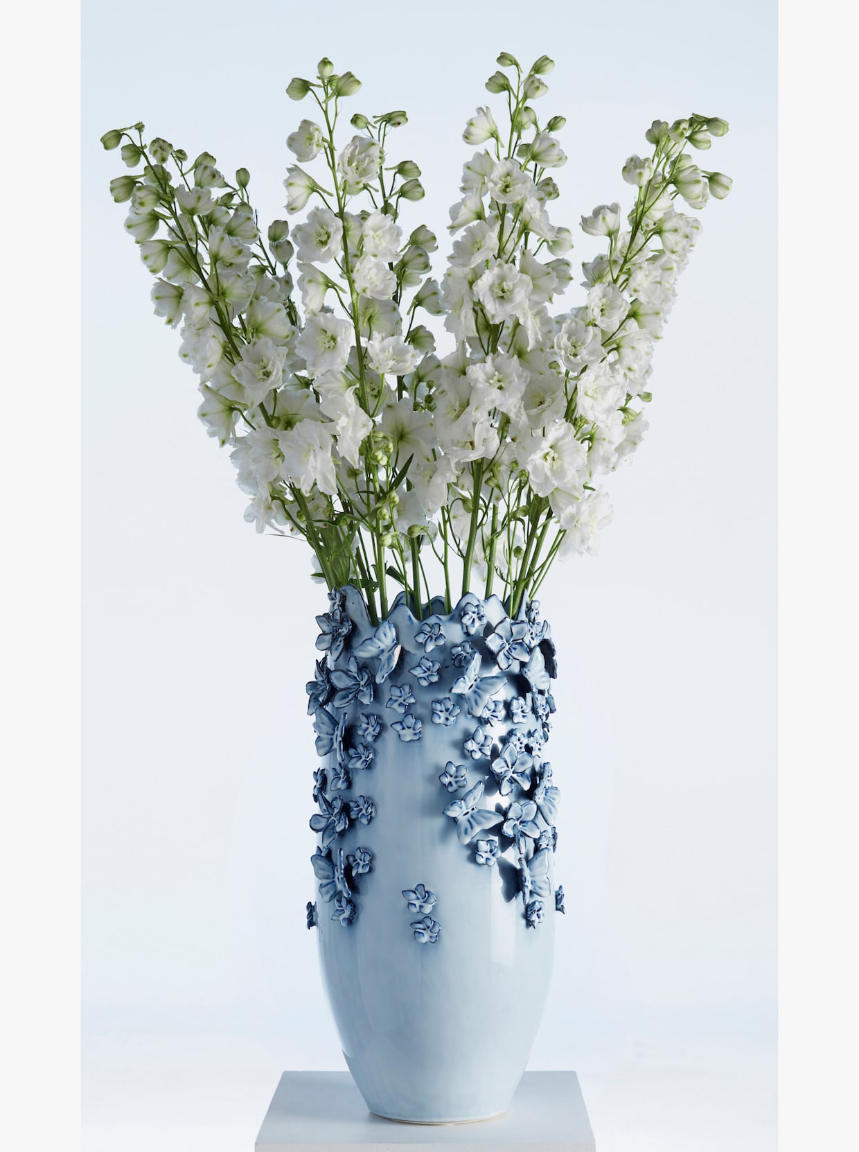 Kare Vase - blau