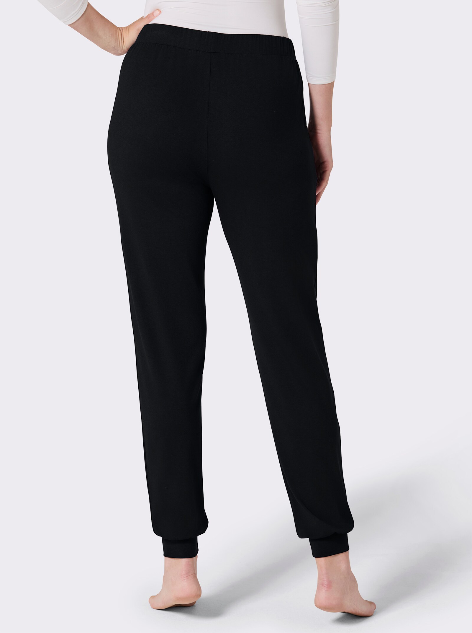 feel good Jogginghose aus Viskose-Mix - schwarz