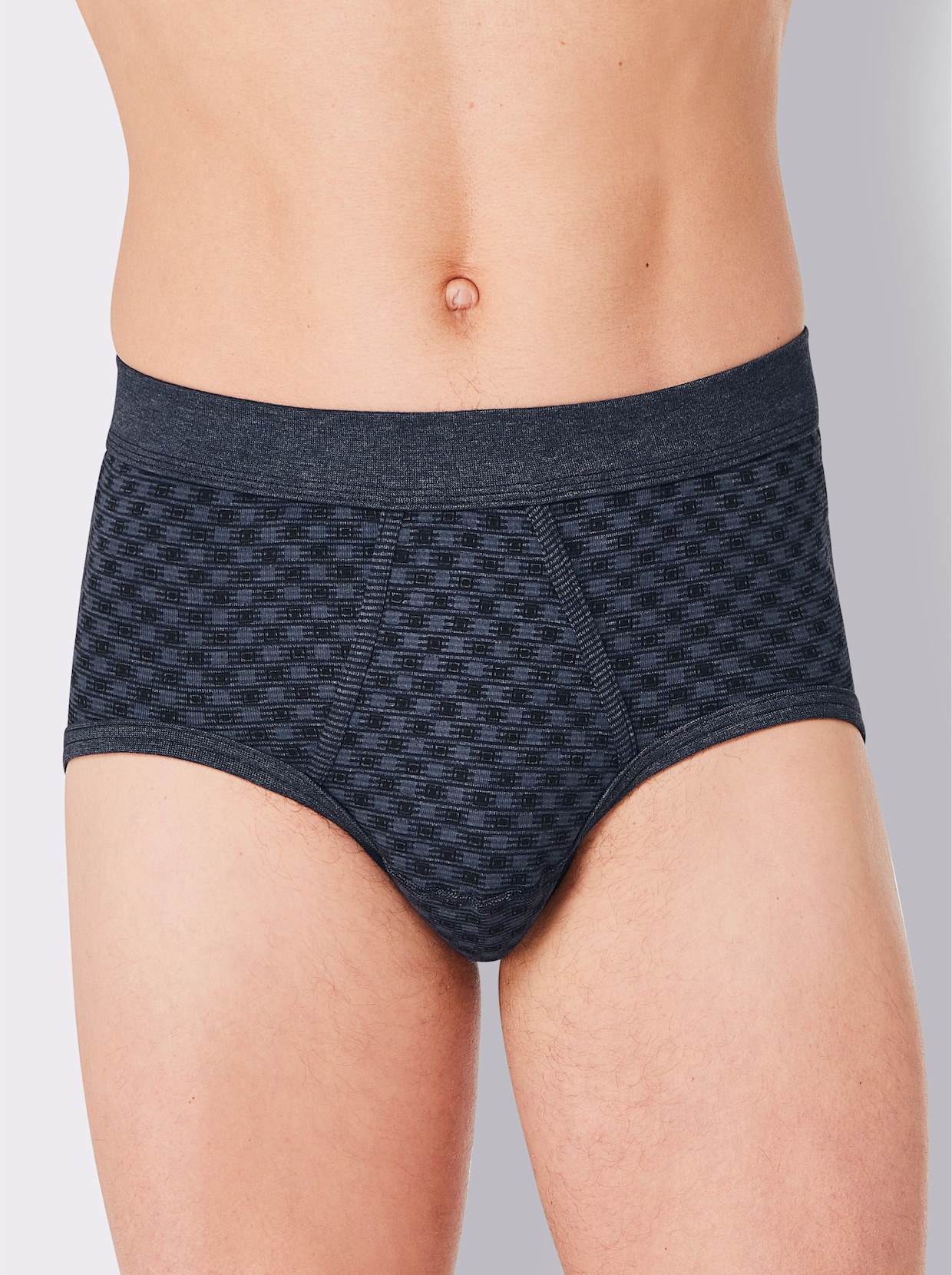 wäschepur men Slip - marine geprint