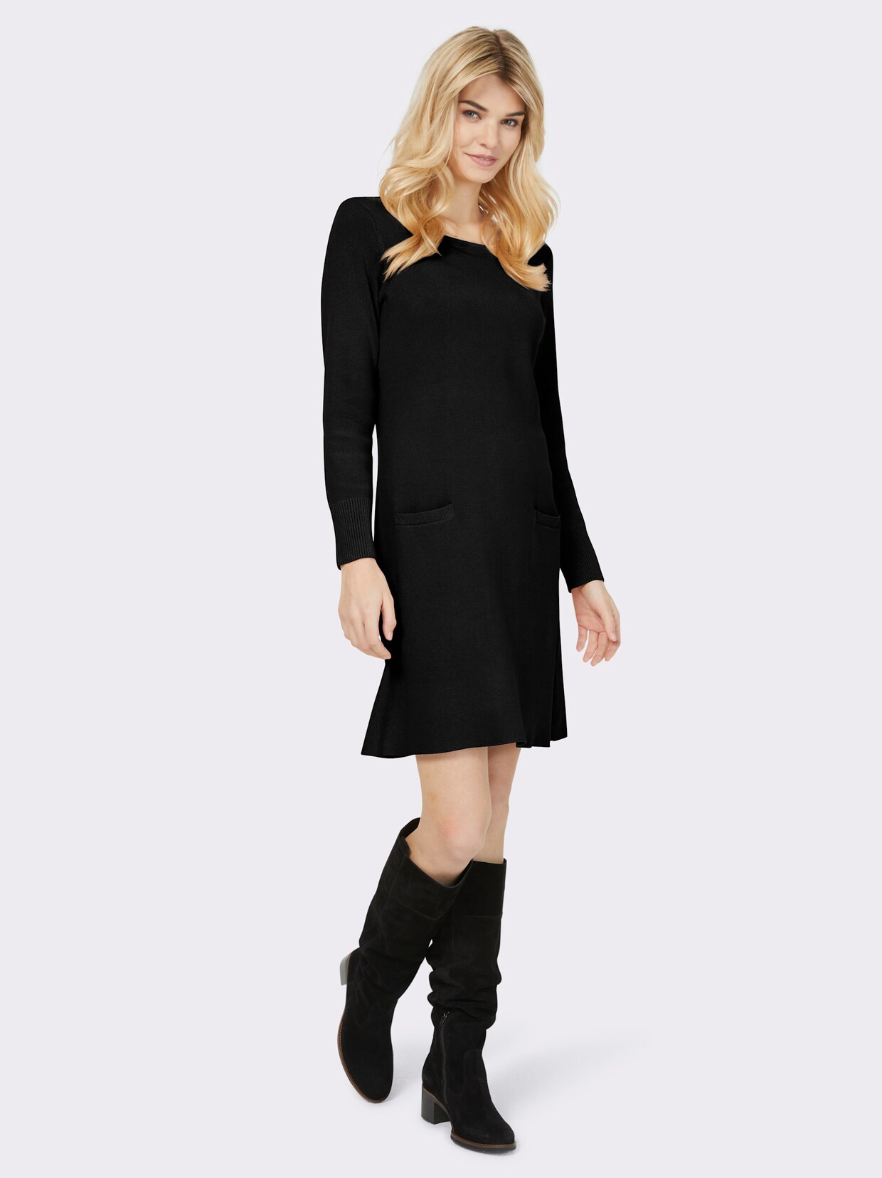 heine Robe en tricot - noir