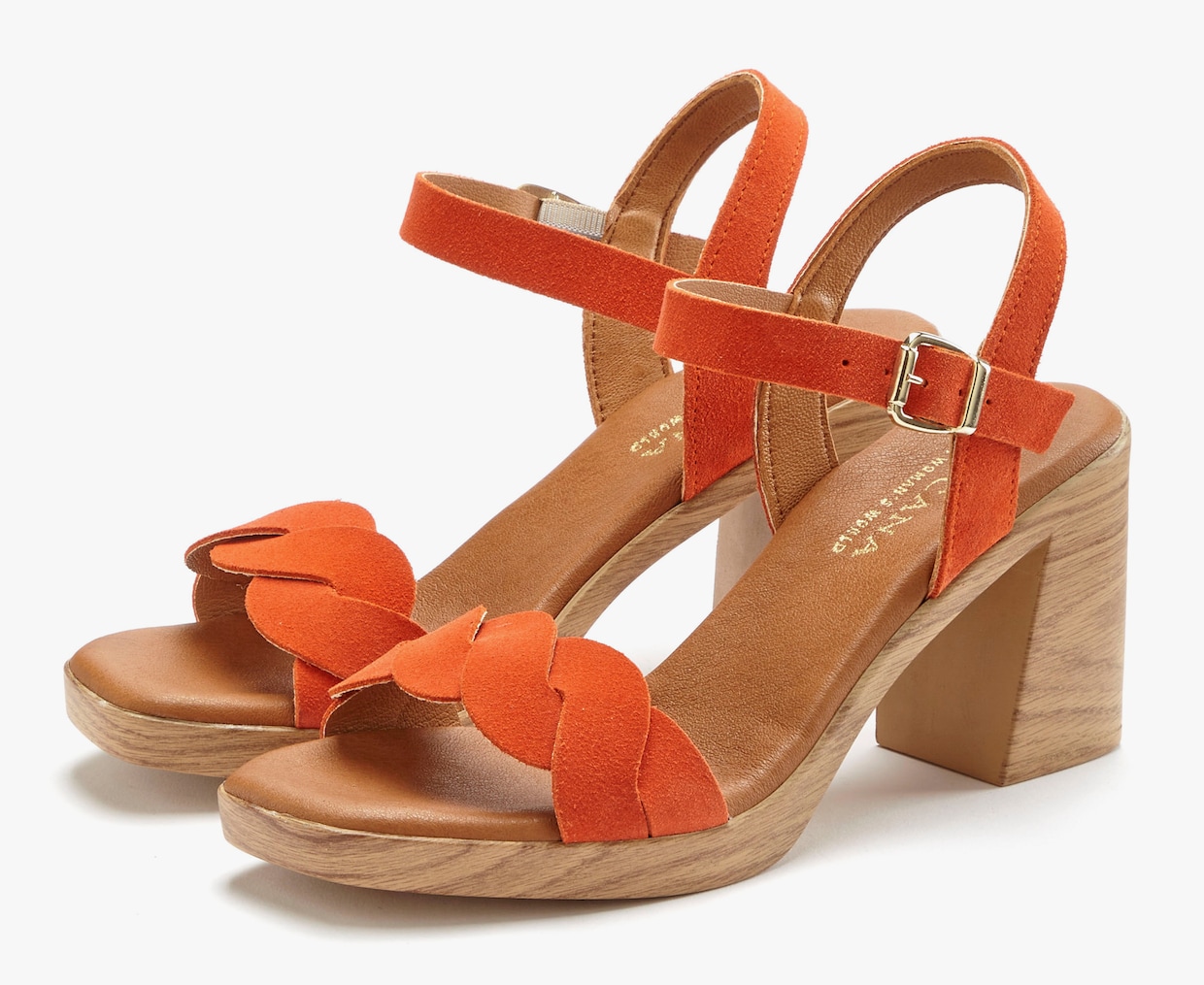 LASCANA Sandalen met riempjes - oranje