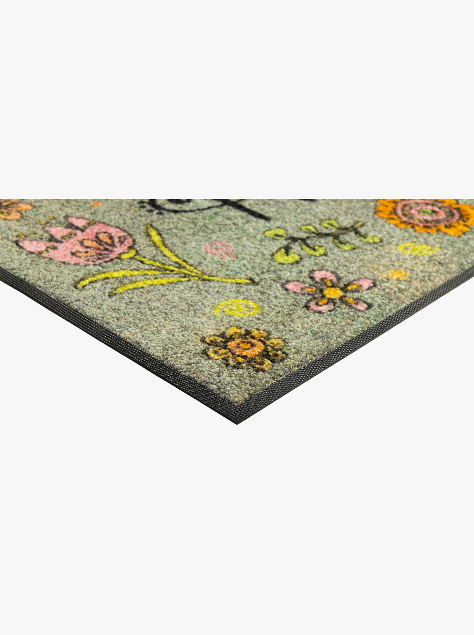 wash+dry by Kleen-Tex Fußmatte - grau-grün-gemustert