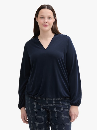 Langarmshirt - sky captain blue