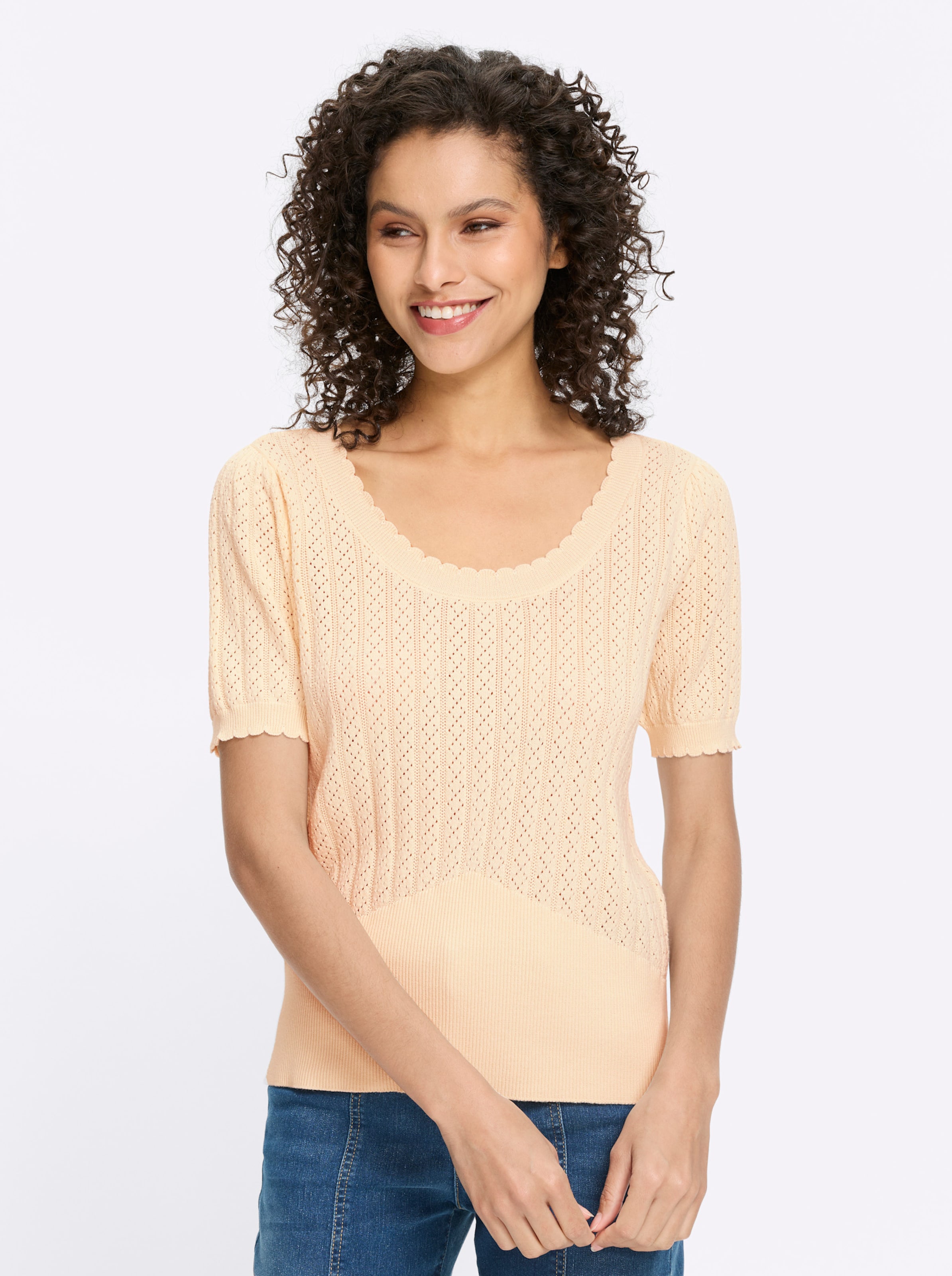 Kurzarmpullover
