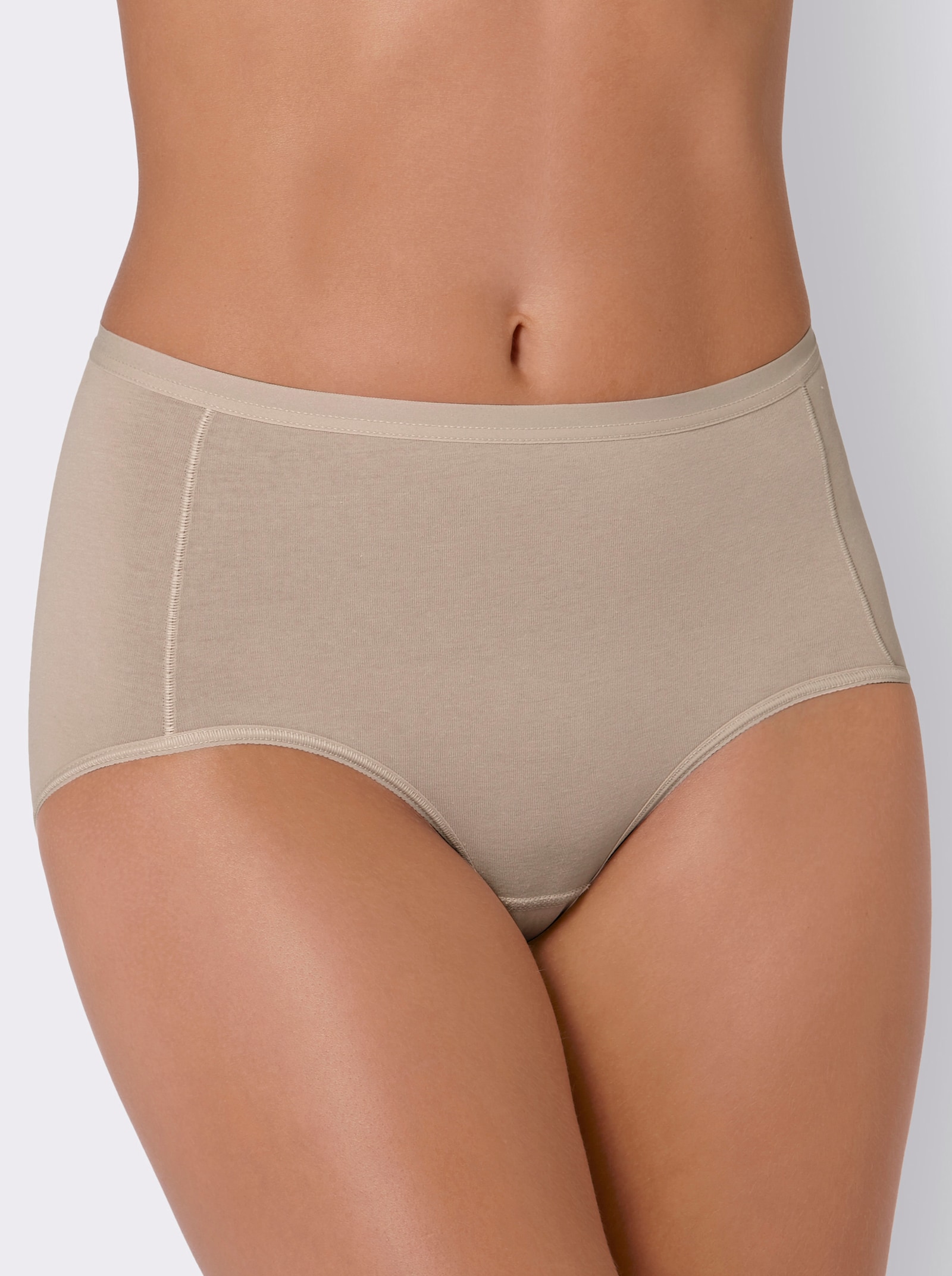 Nina von C. Tailleslip van katoenstretch - ivoorkleur