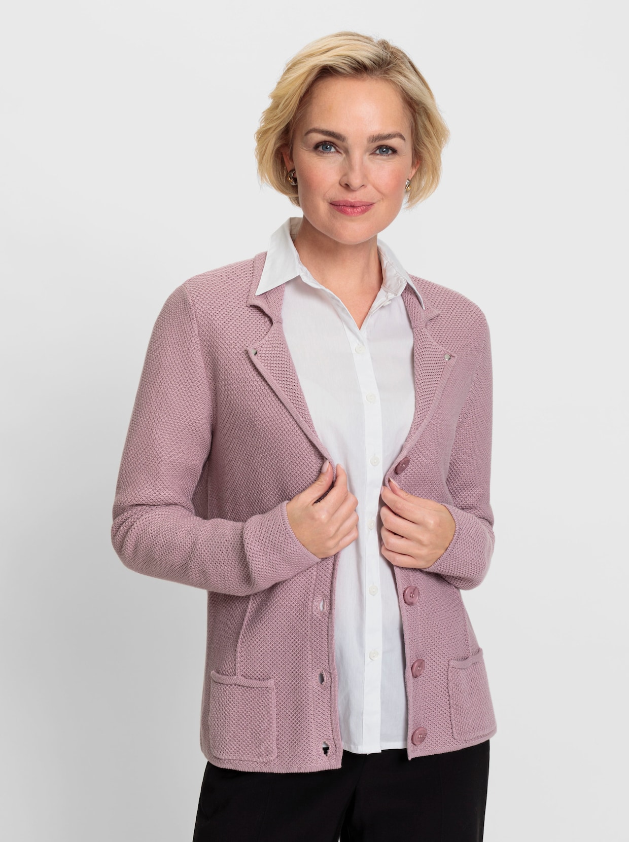 Strickjacke - mauve