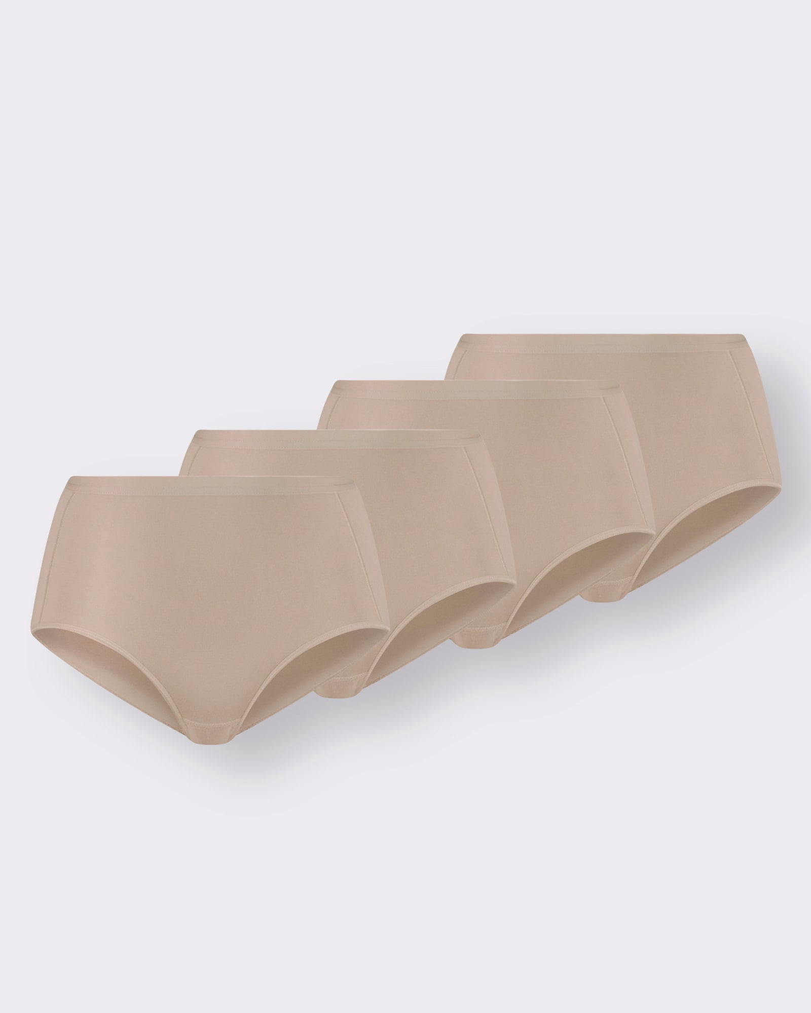 Nina von C. Tailleslip van katoenstretch - ivoorkleur