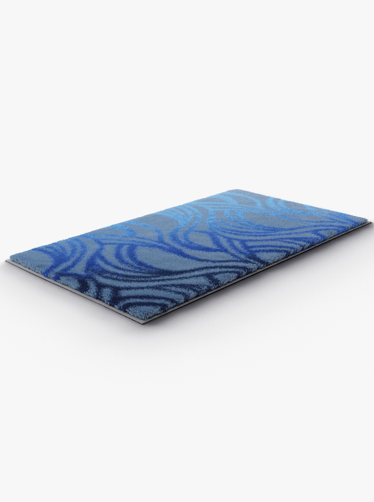 Grund Badematte - blau-grau