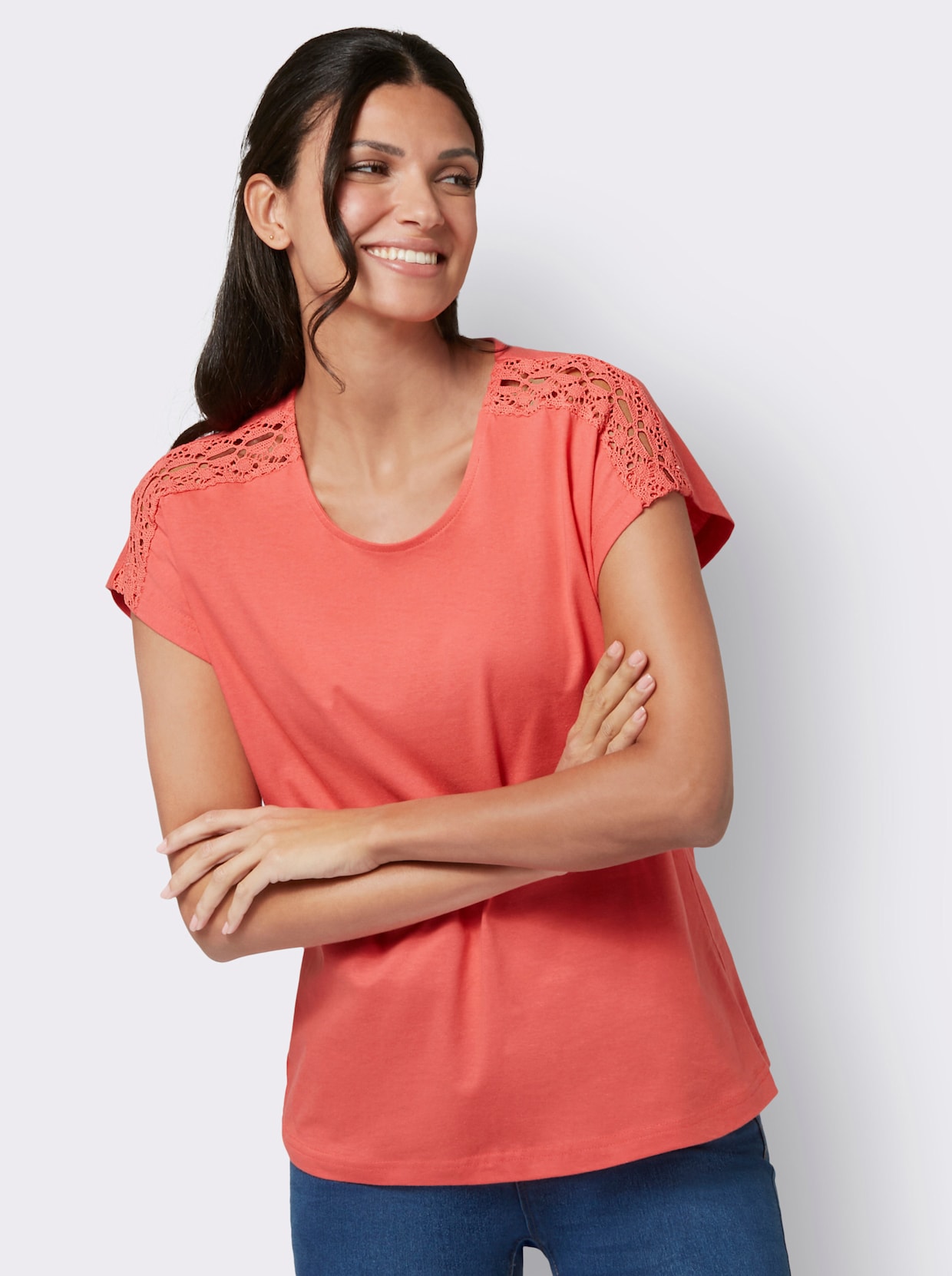 Shirt met korte mouwen - grapefruit