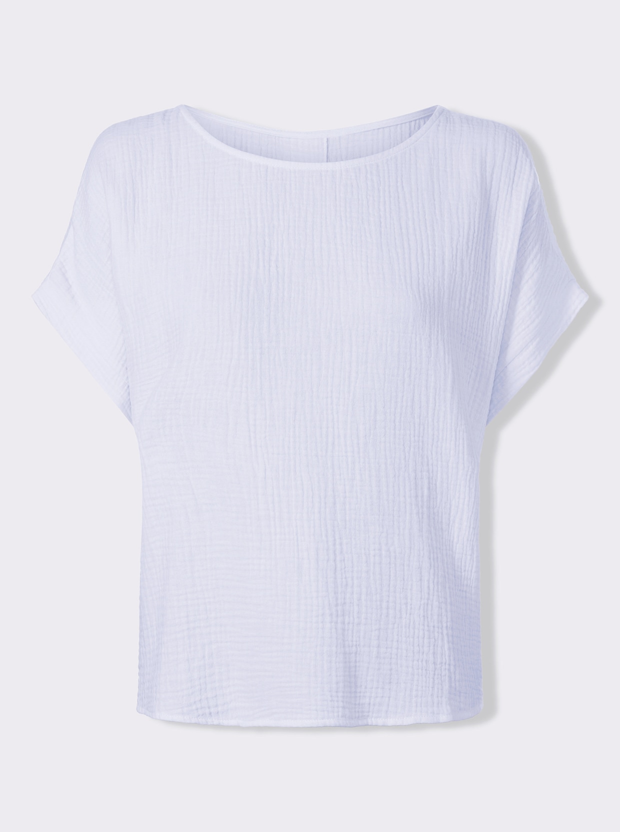 heine Baumwollbluse - hellblau