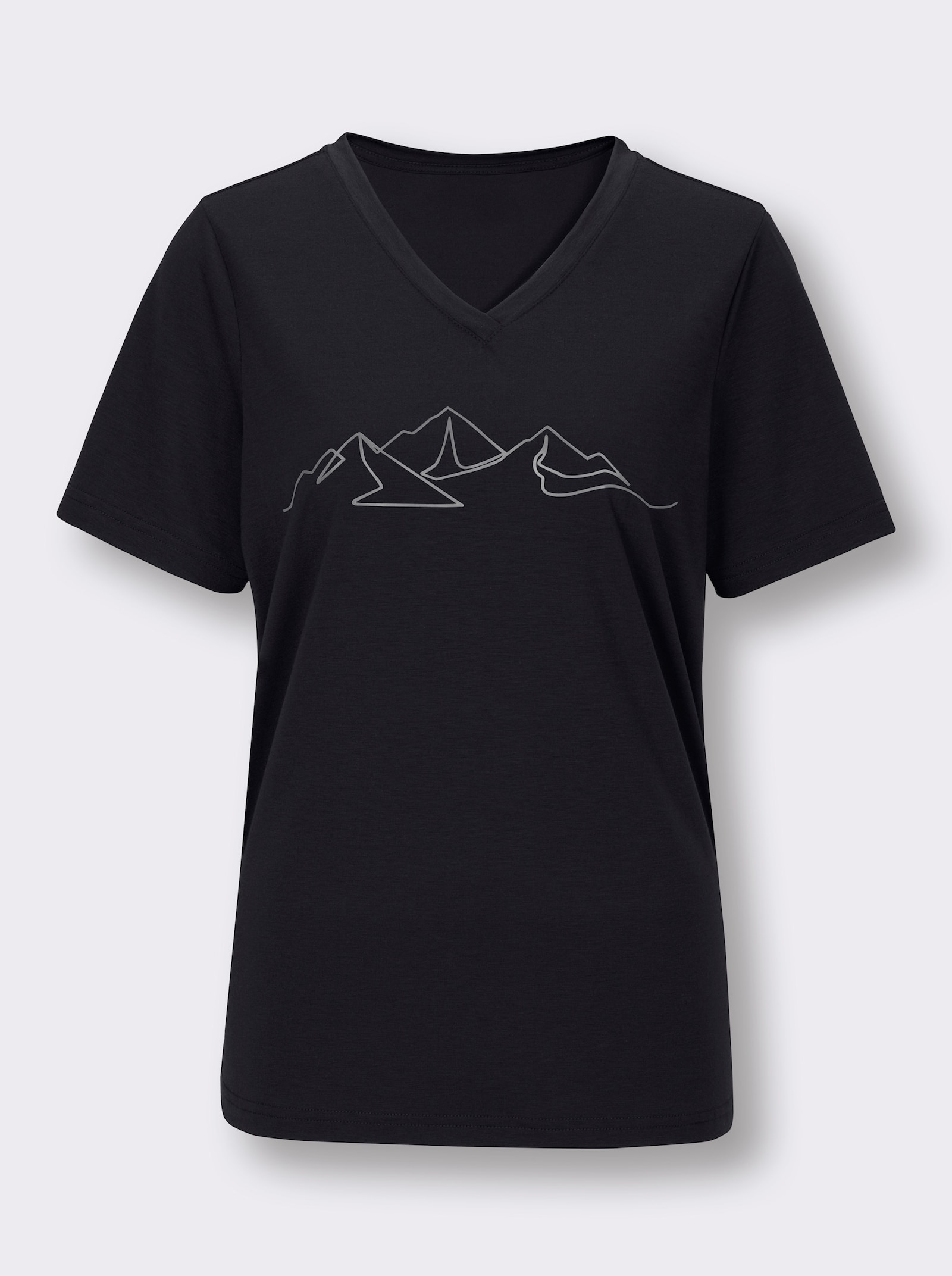 Catamaran Sports Funktionsshirt mit Seitenschlitzen - schwarz