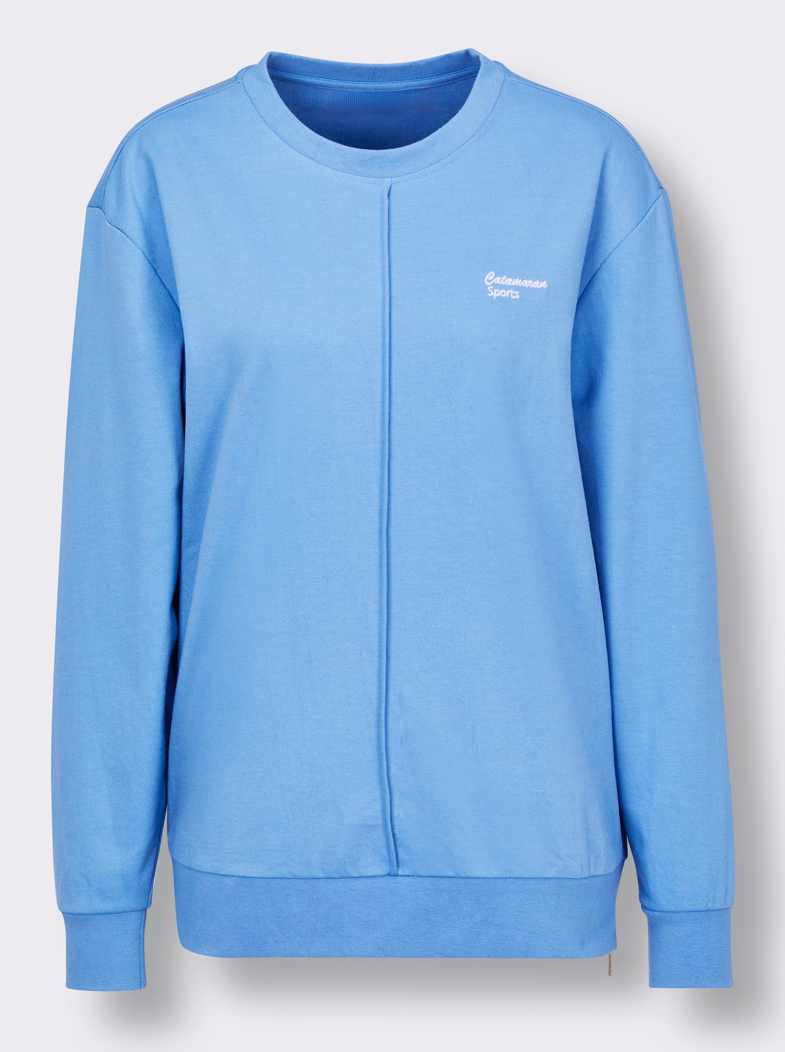 Catamaran Sports Freizeitshirt mit Biese vorne - mittelblau