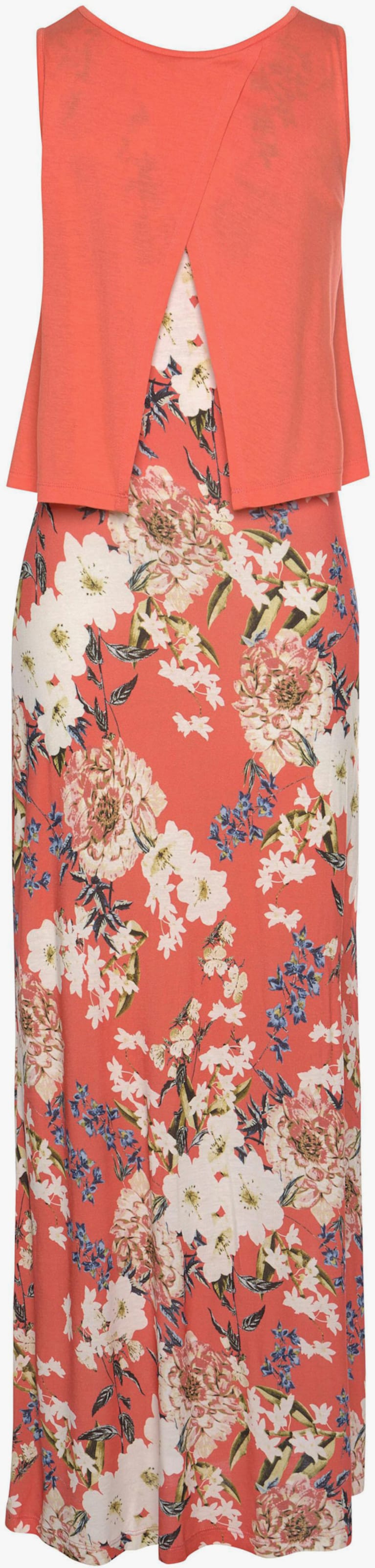 s.Oliver Maxikleid - koralle-bedruckt