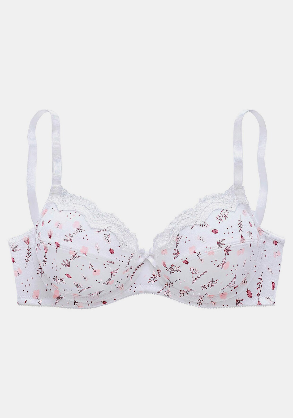 petite fleur Bügel-BH - weiß, weiß-bedruckt