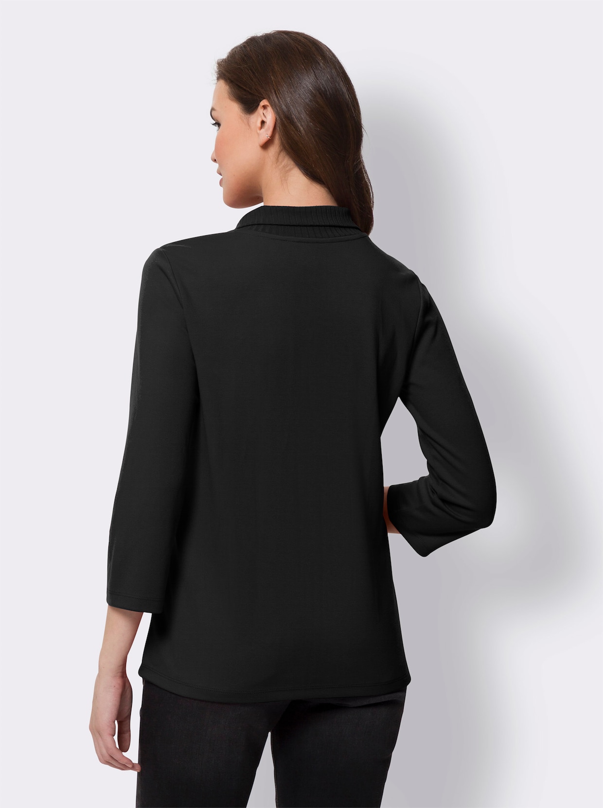 heine Shirt met 3/4-mouw - zwart