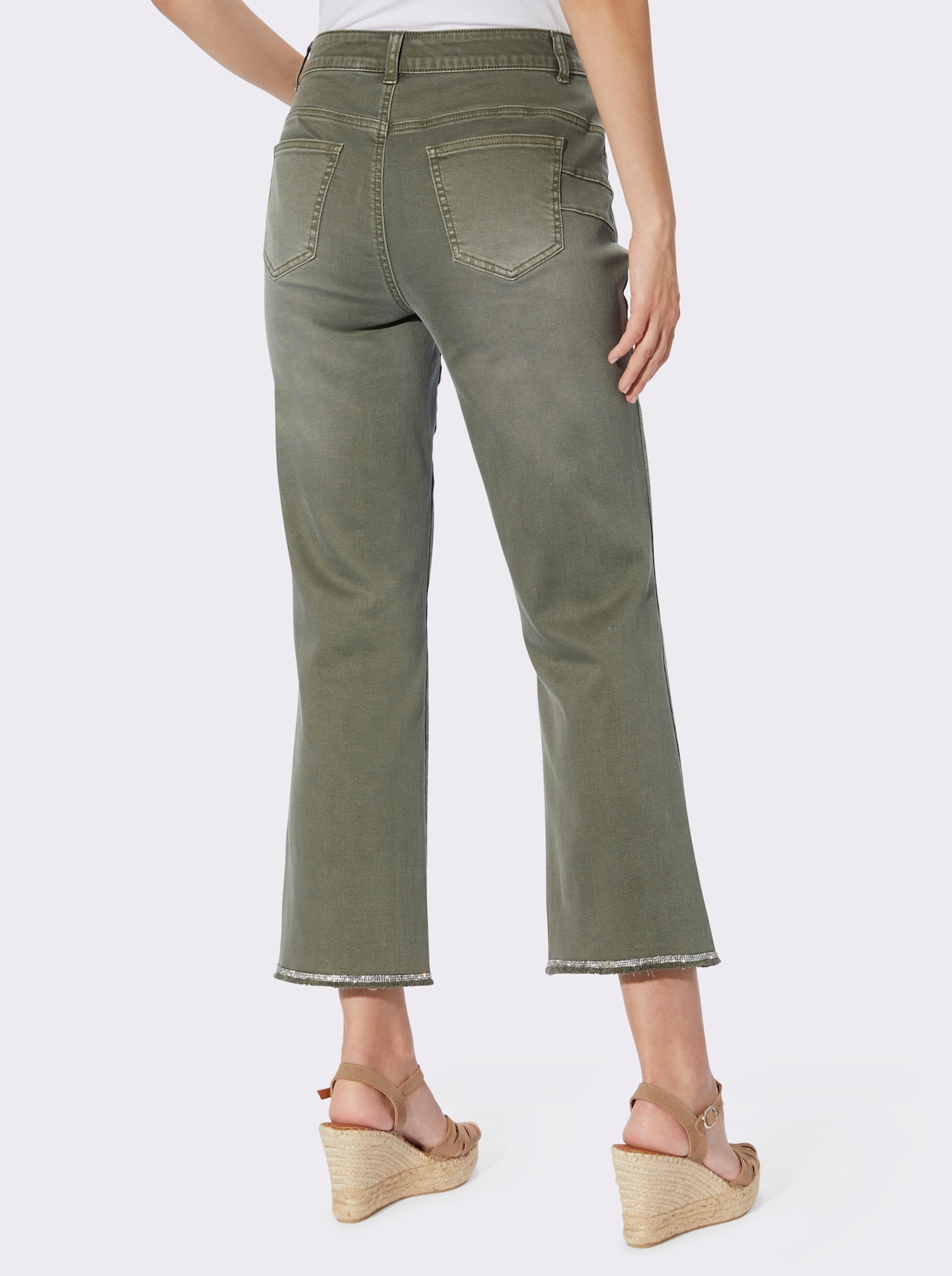 heine 7/8-Jeans - khaki-denim