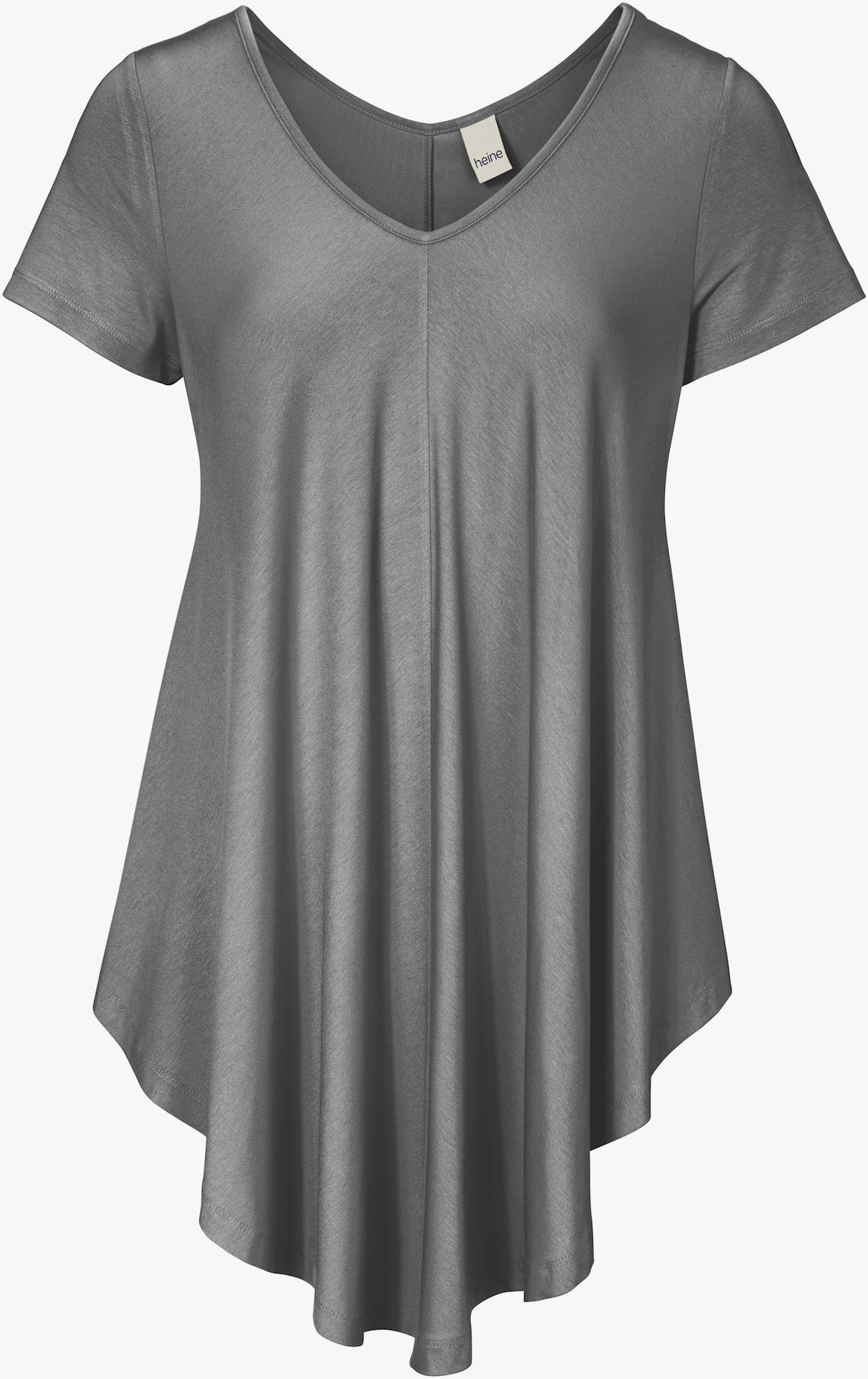 heine T-shirt en V - gris-chiné