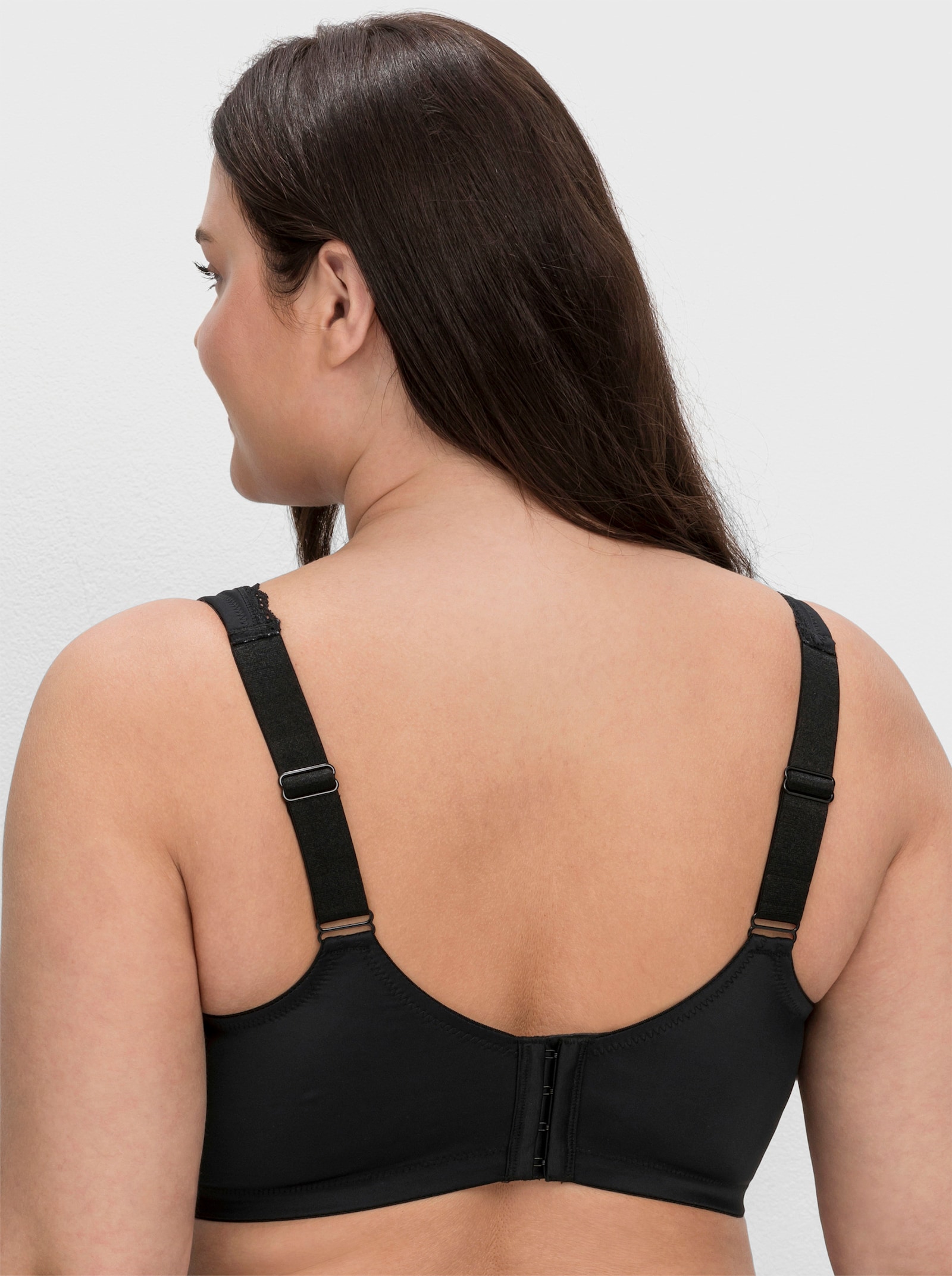 sheego Bügel-BH im Doppelpack - schwarz + weiss