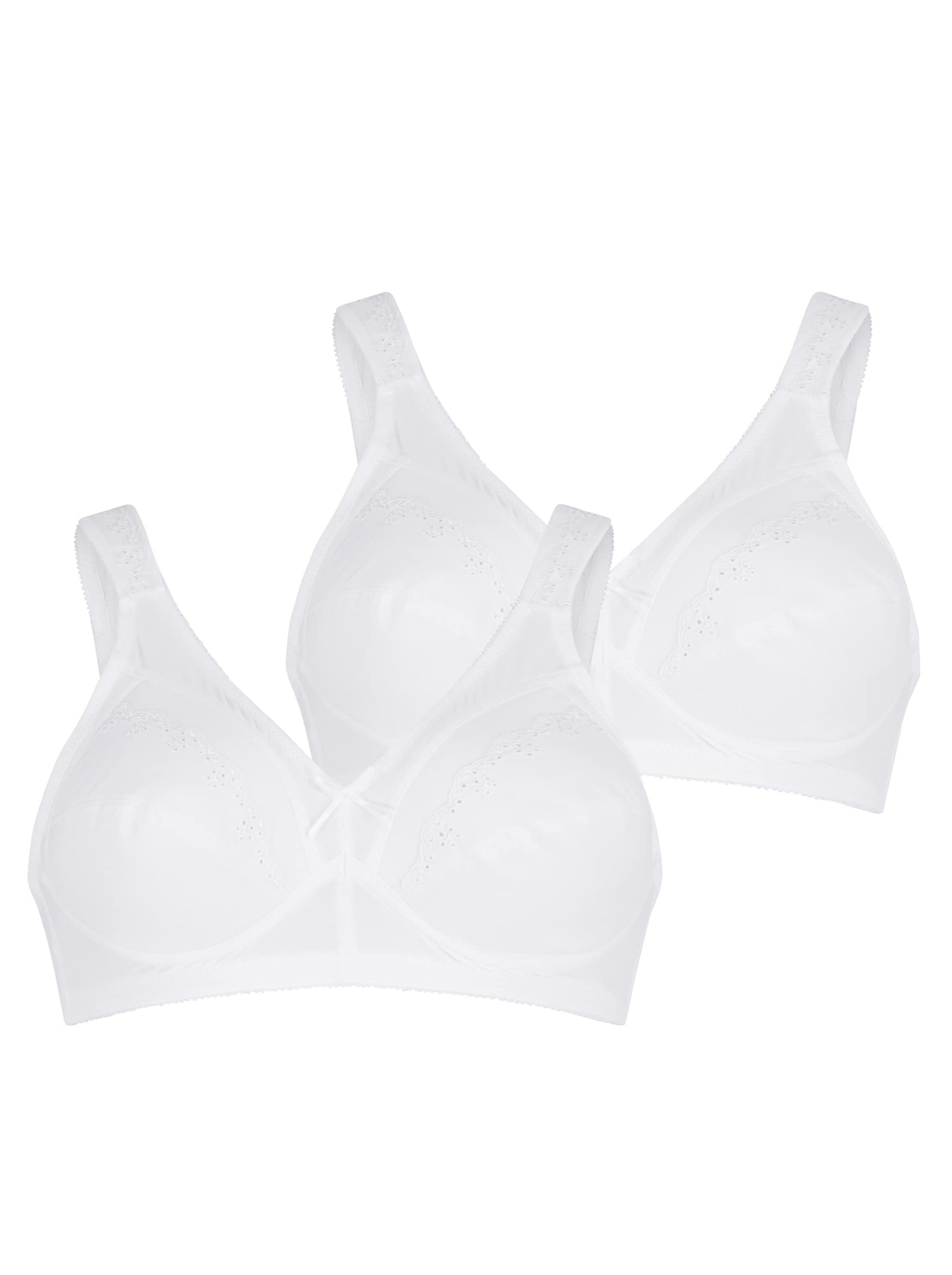 Naturana Entlastungs-BH ohne Bügel - weiß