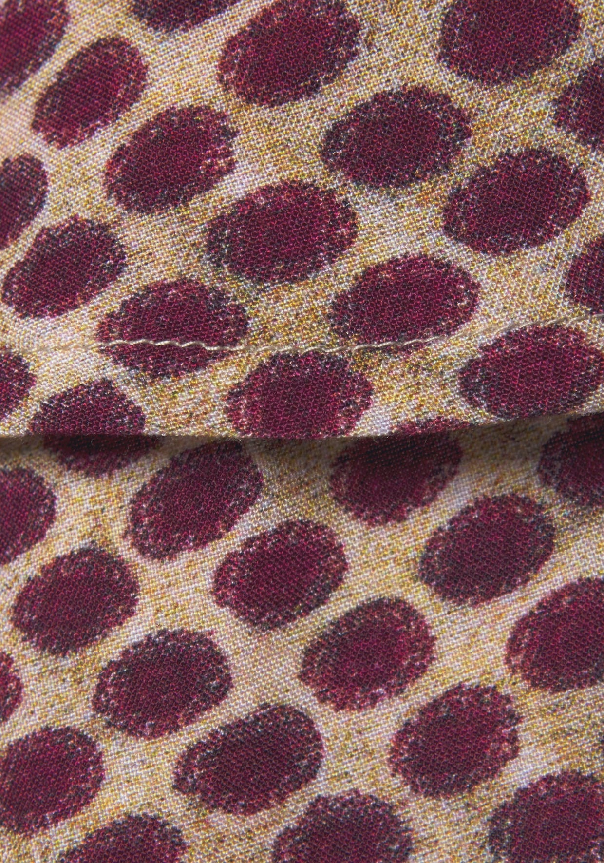 LASCANA Chemisier Carmen - sable-rouge foncé imprimé