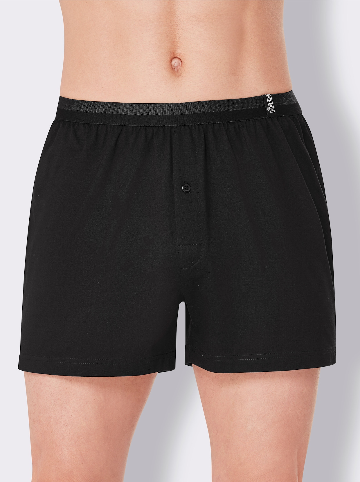 KINGsCLUB Boxershorts - zwart + grijs gemêleerd + marine