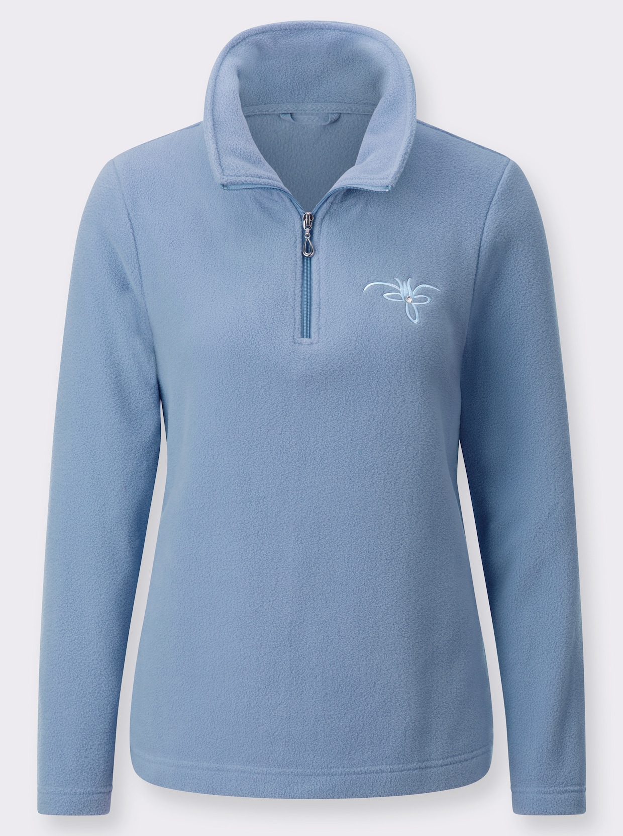 Fleece-Shirt - bleu