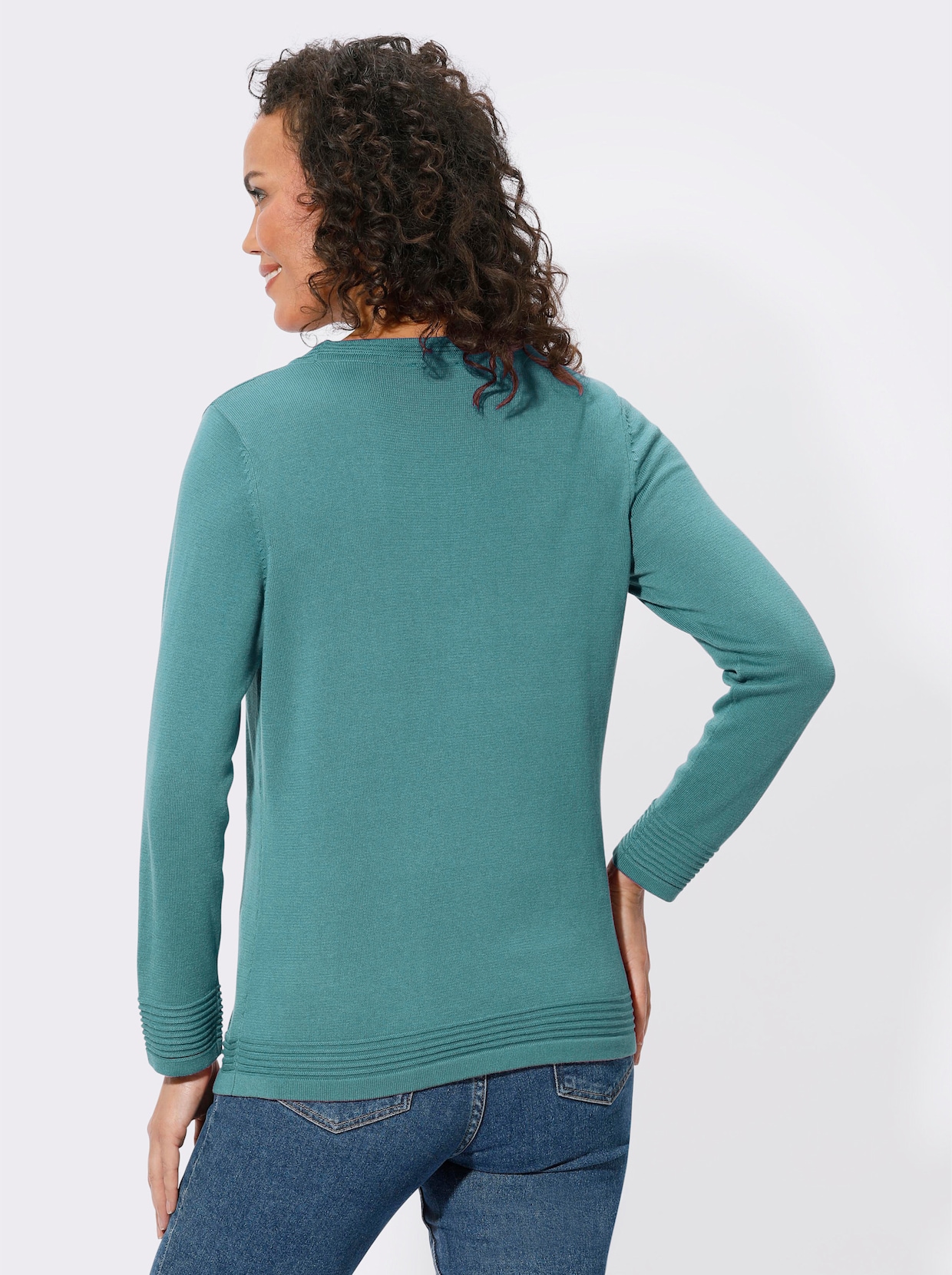 Pullover met ronde hals - oceaan