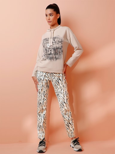heine Sweatshirt mit Pailletten - sand