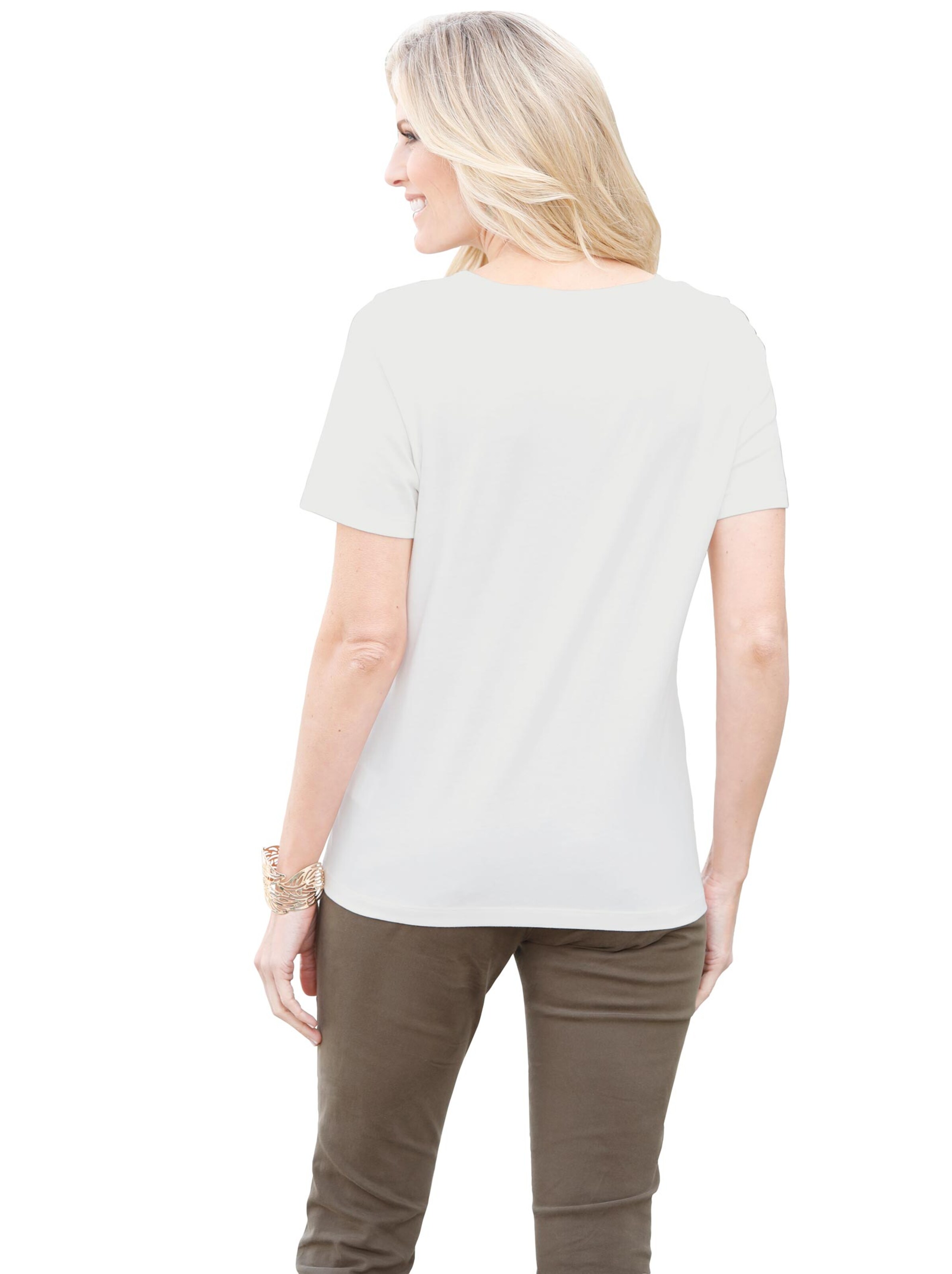 Shirt - beige-bedruckt