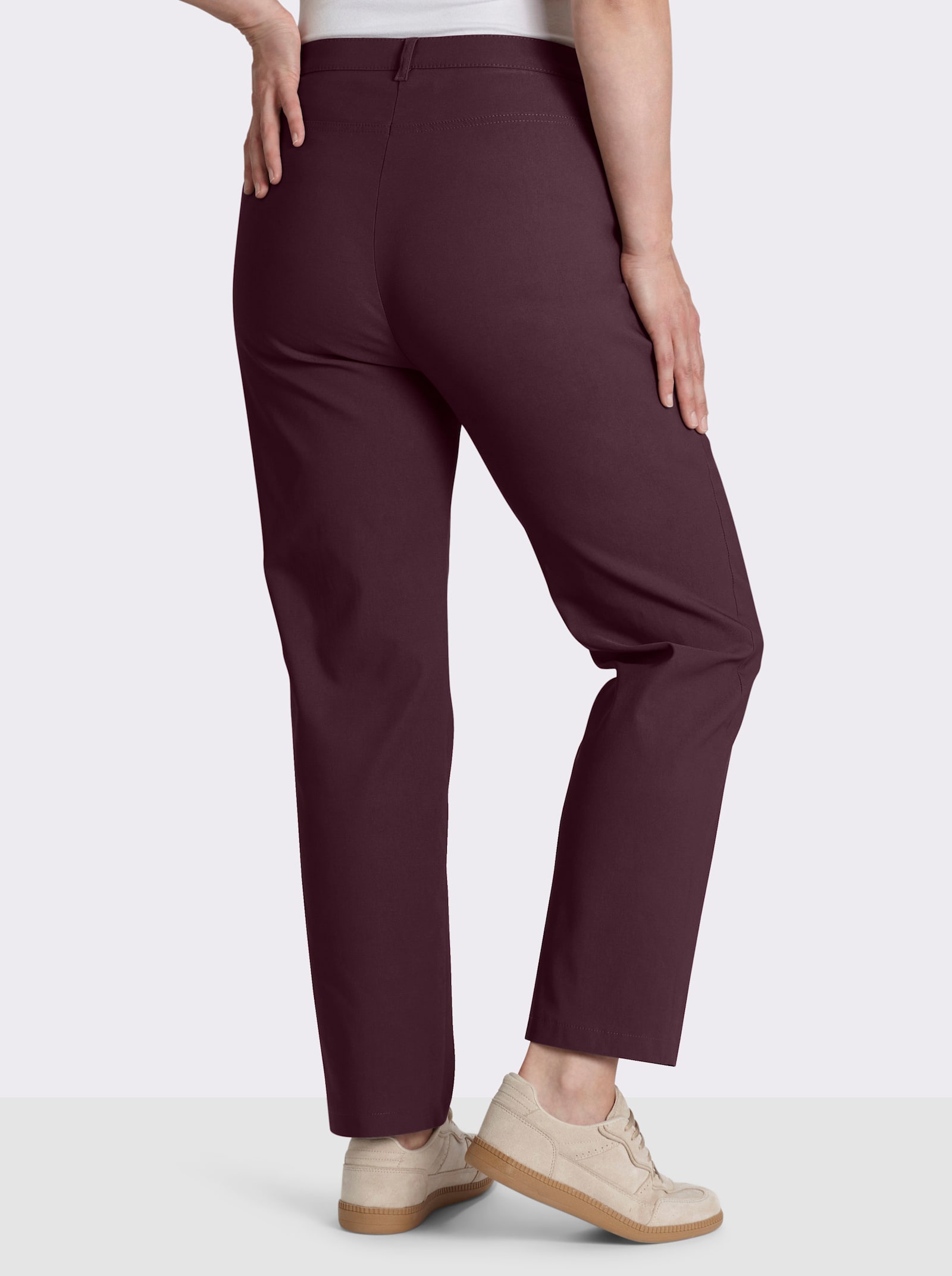 Stehmann Comfort line Thermohose in elastischer Bengalin-Qualität - bordeaux