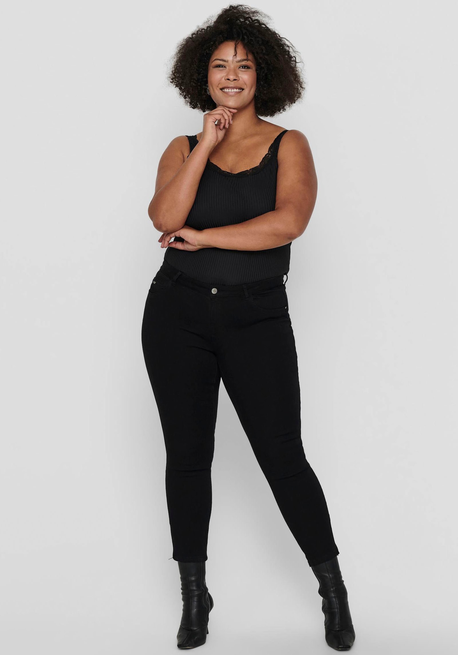 Skinny-fit-Jeans - black