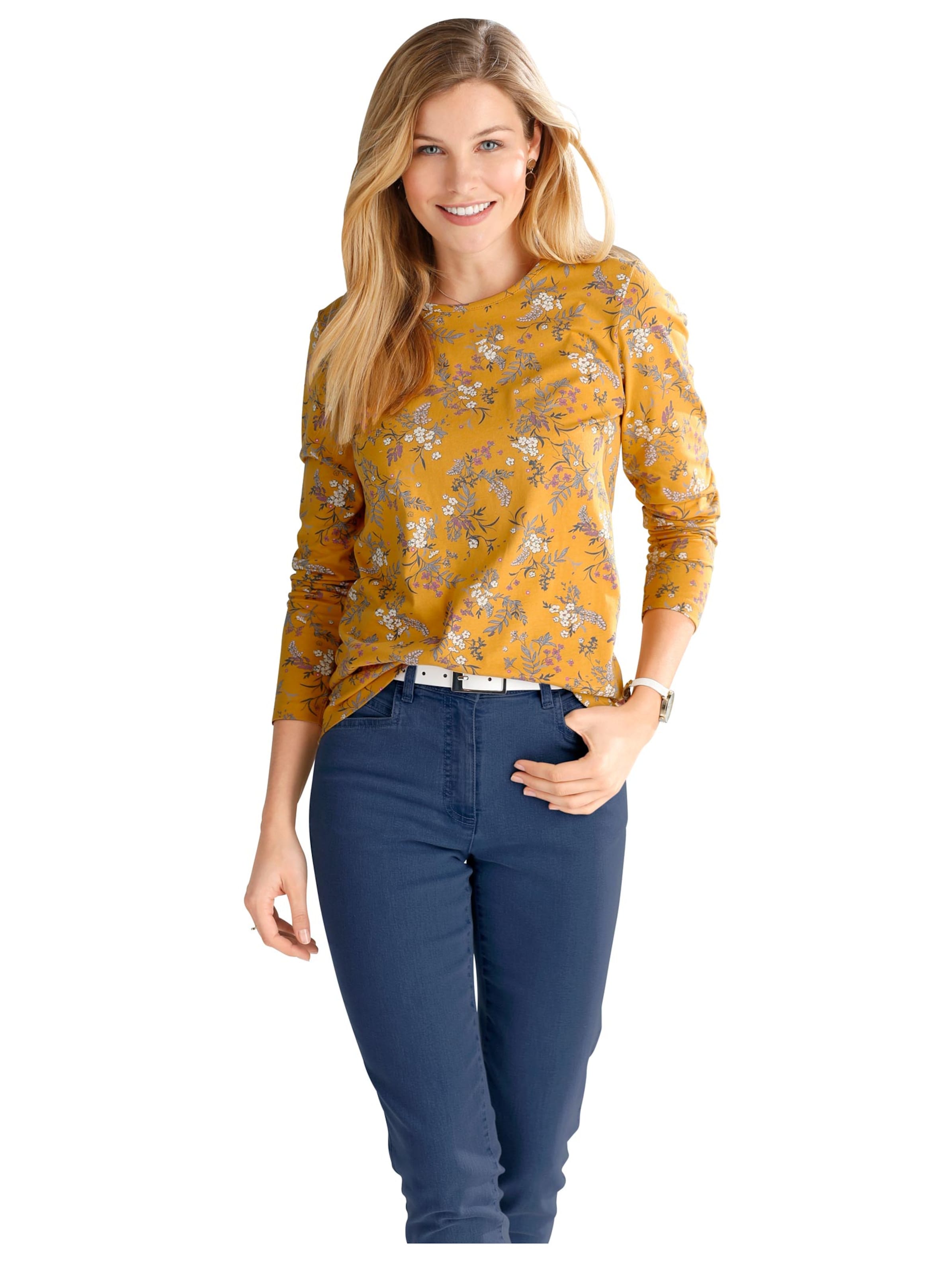 Shirt - ocker-bedruckt