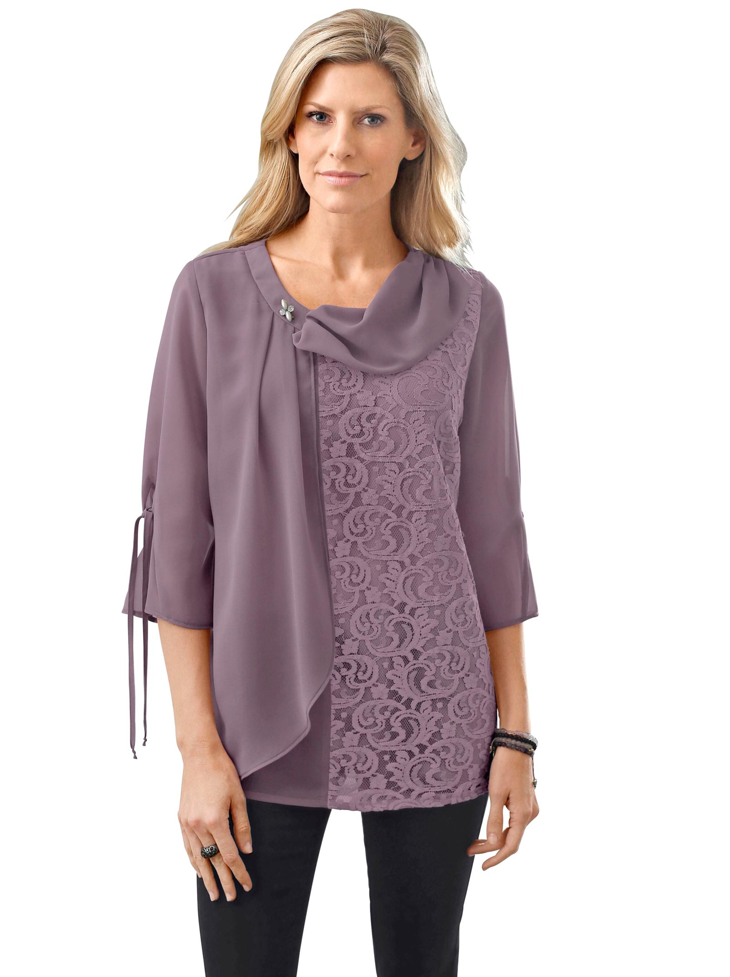 Spitzentunika - mauve