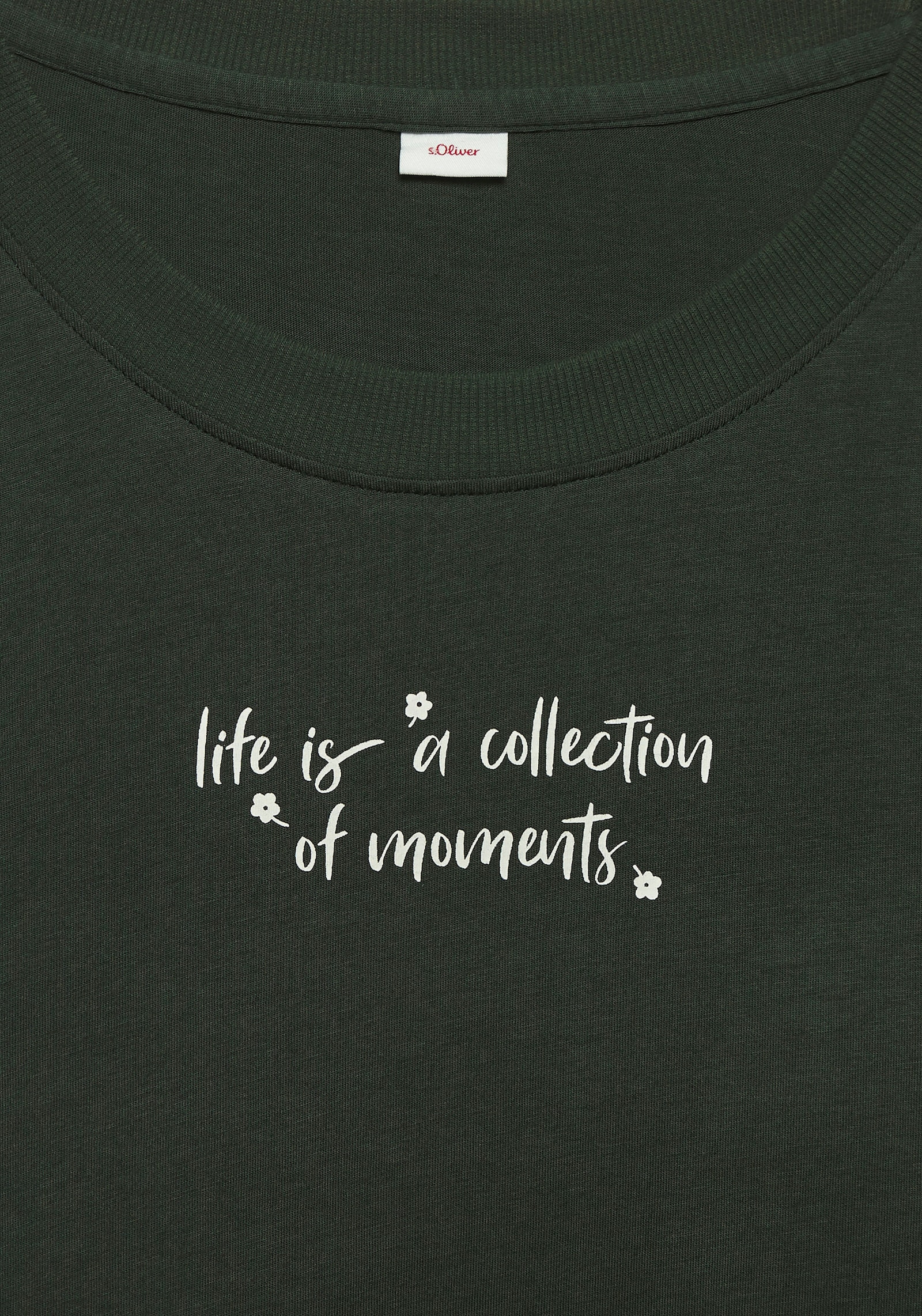 s.Oliver Haut de pyjama - vert foncé