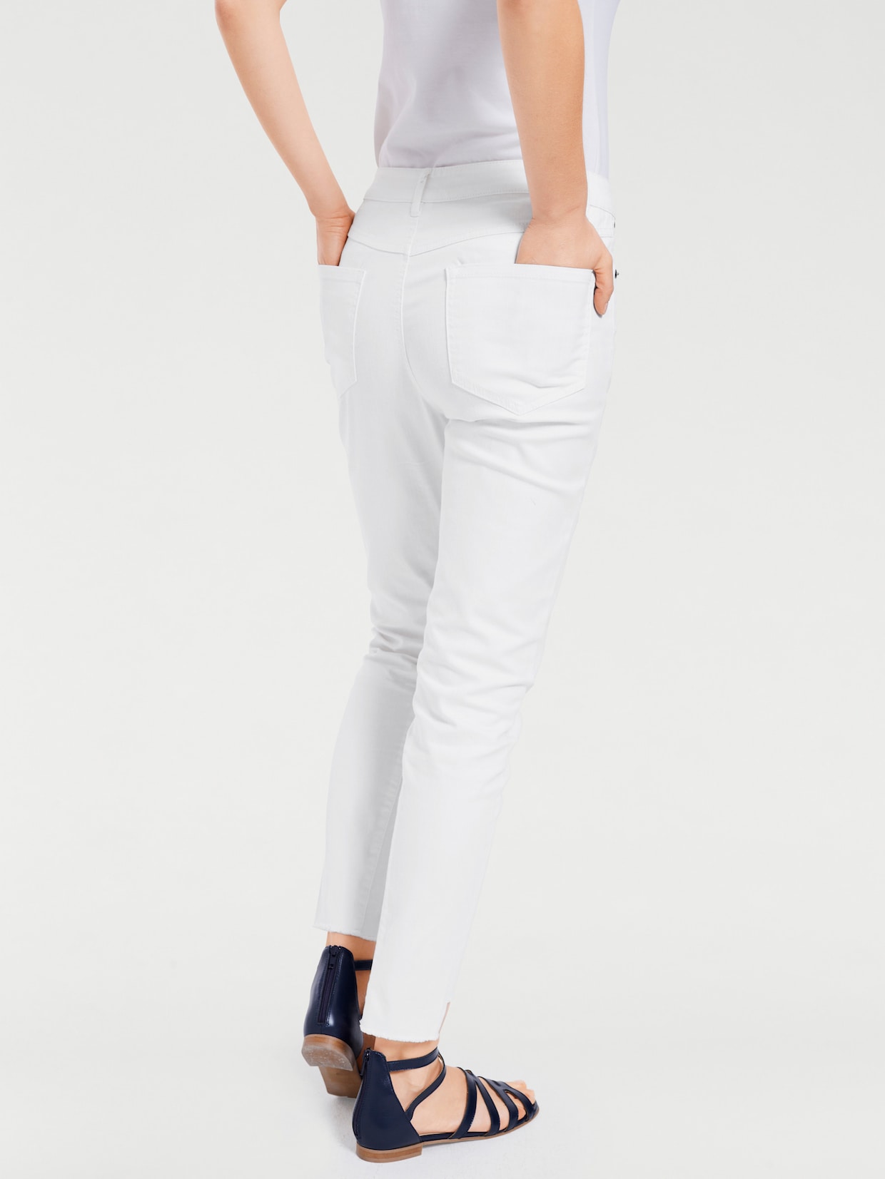 heine Jeans effet ventre plat - blanc