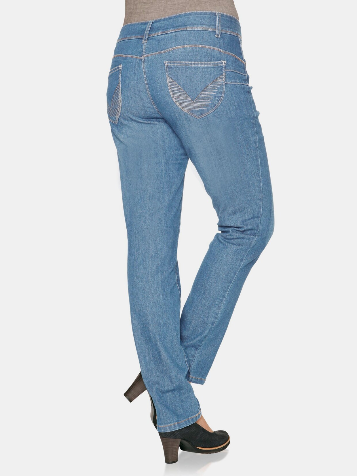 Rick Cardona 'Buik weg'-jeans - bleached