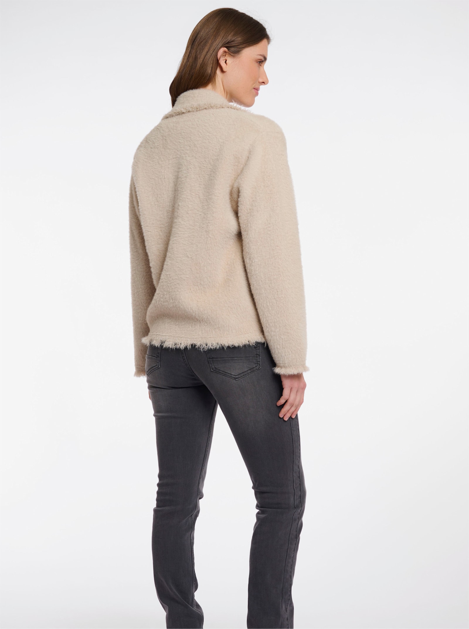 Rino & Pelle Strickjacke mit Effektgarn - sand