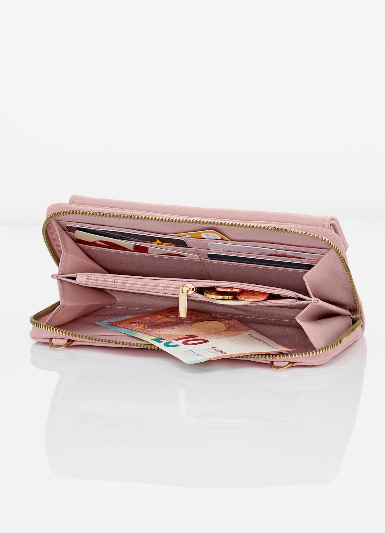 Handtaschen-Set, 2-tlg. - rosé