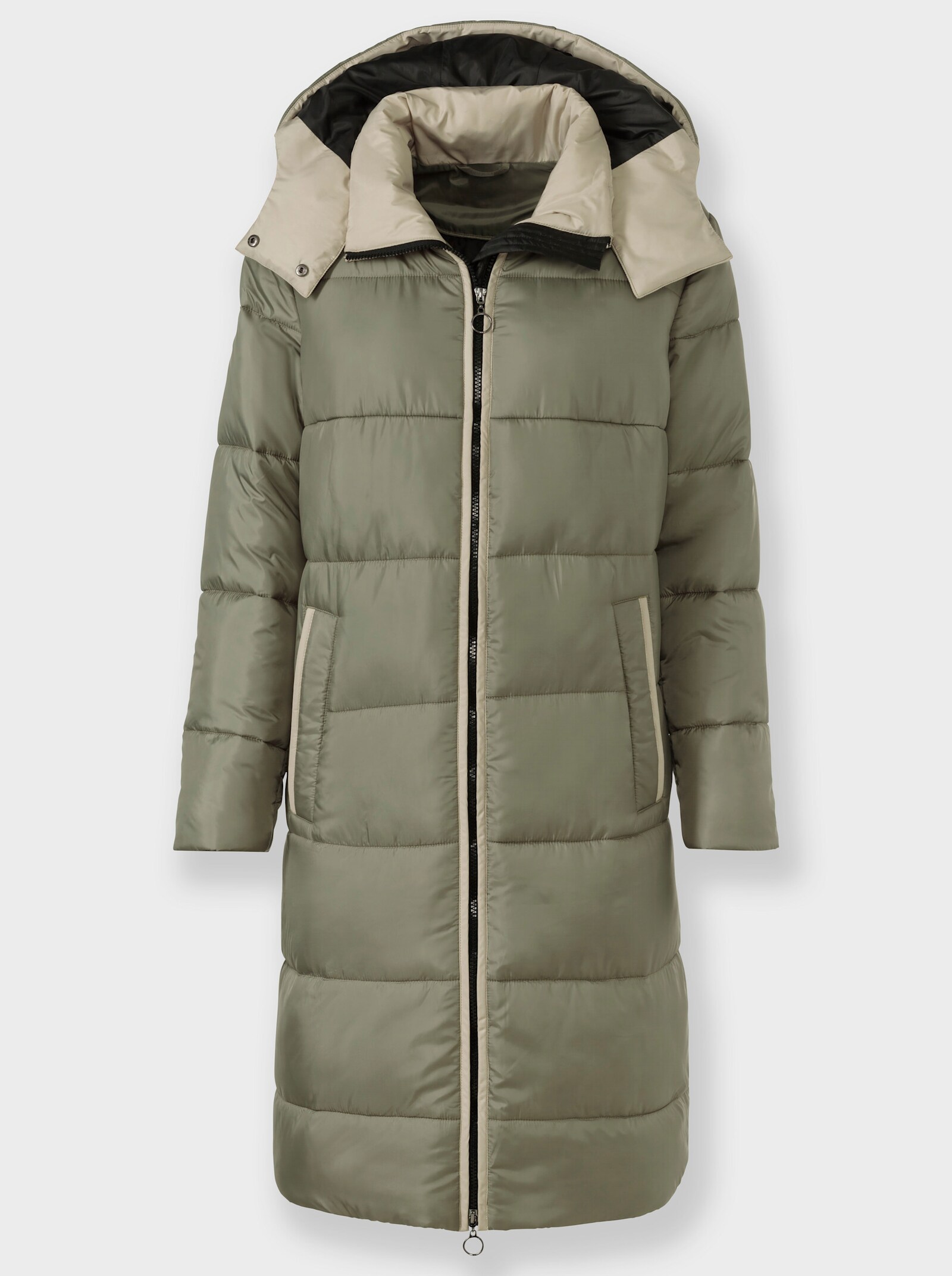 heine Wintermantel mit Steppung - khaki