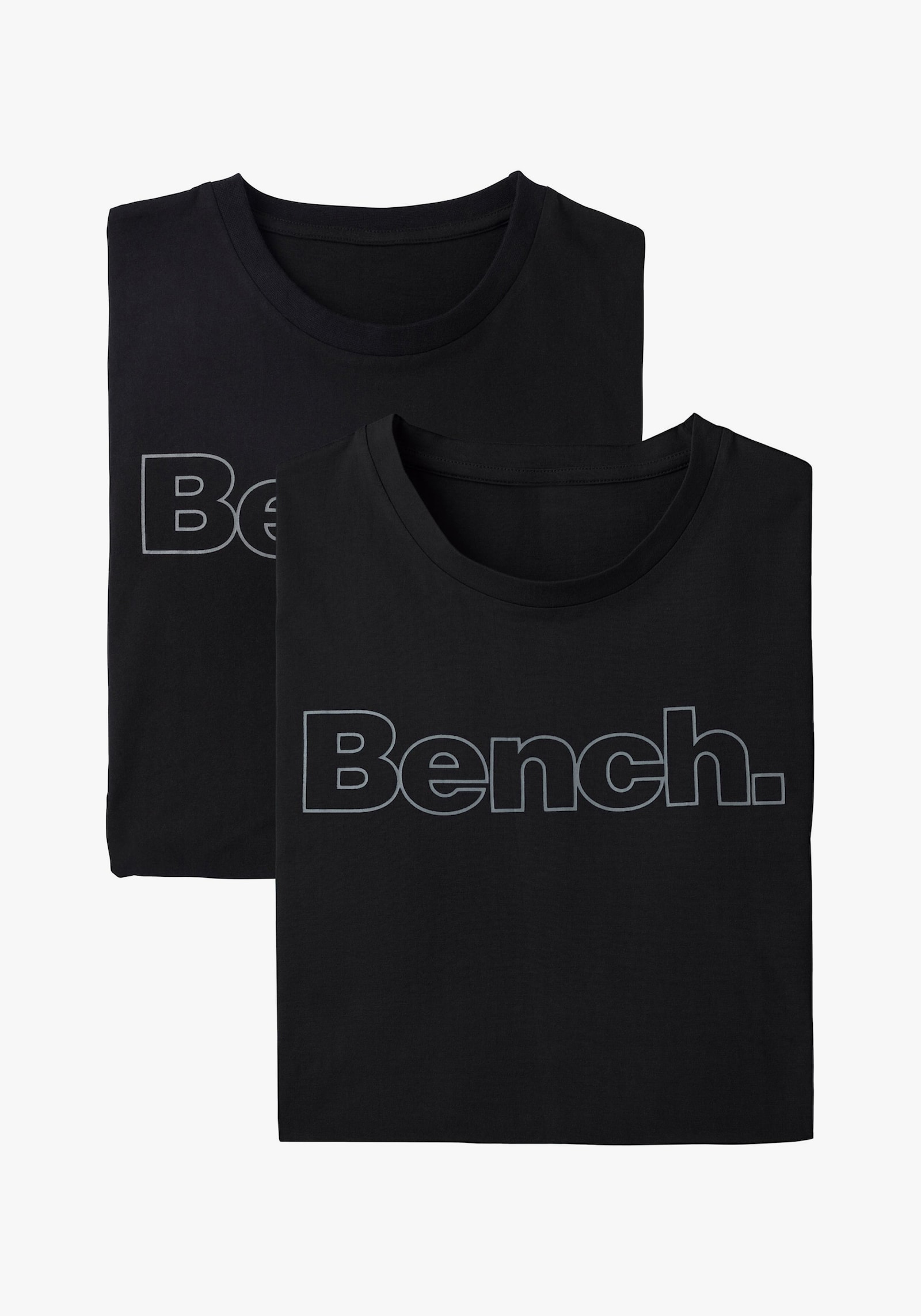 Bench. Loungewear T-Shirt - schwarz