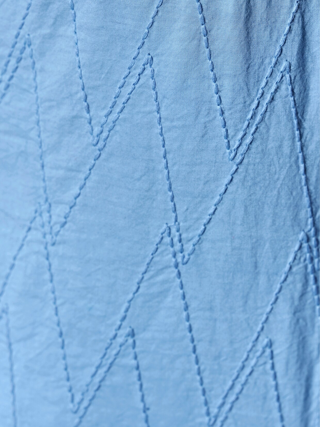 Baumwollbluse - himmelblau