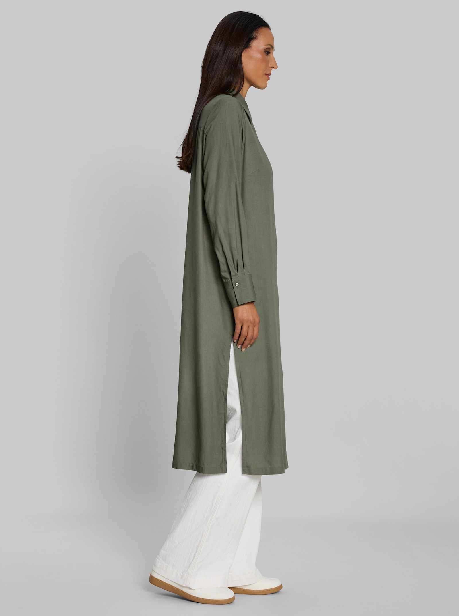 heine Blusenjacke in Longform - khaki