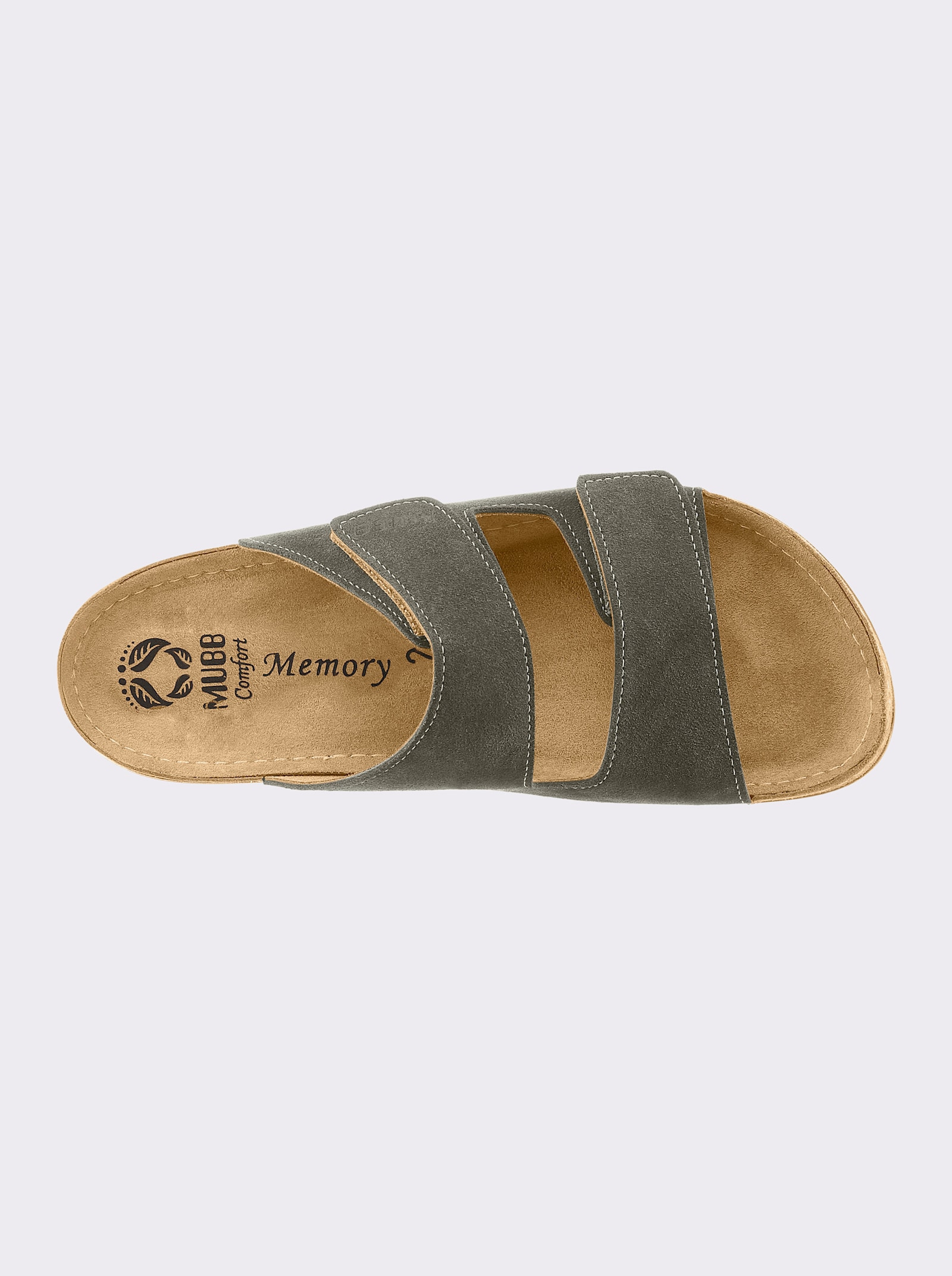 Mubb Pantolette mit rutschhemmender Laufsohle - khaki