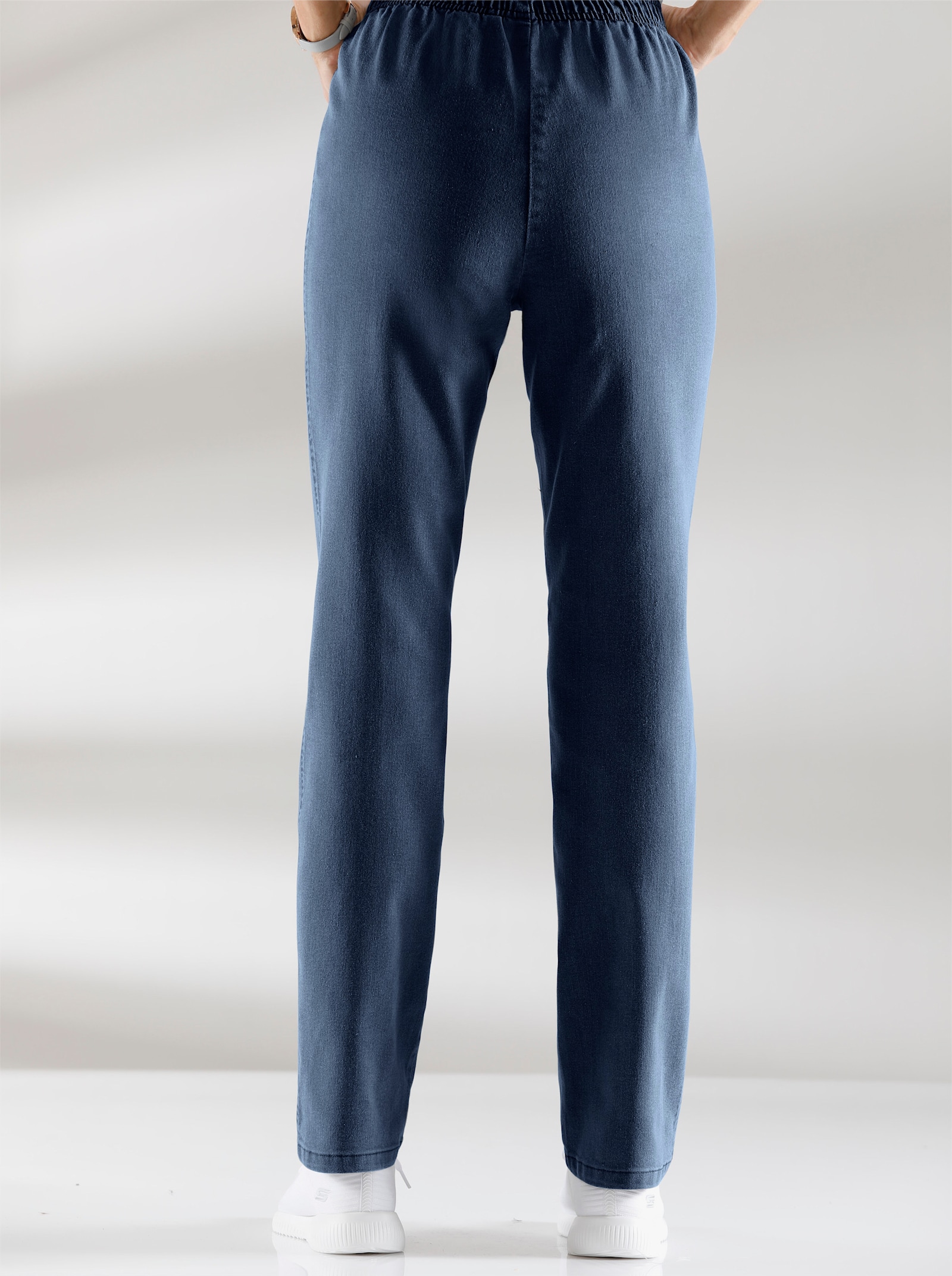 Stretch-Jeans mit Rundum-Dehnbund - dark blue