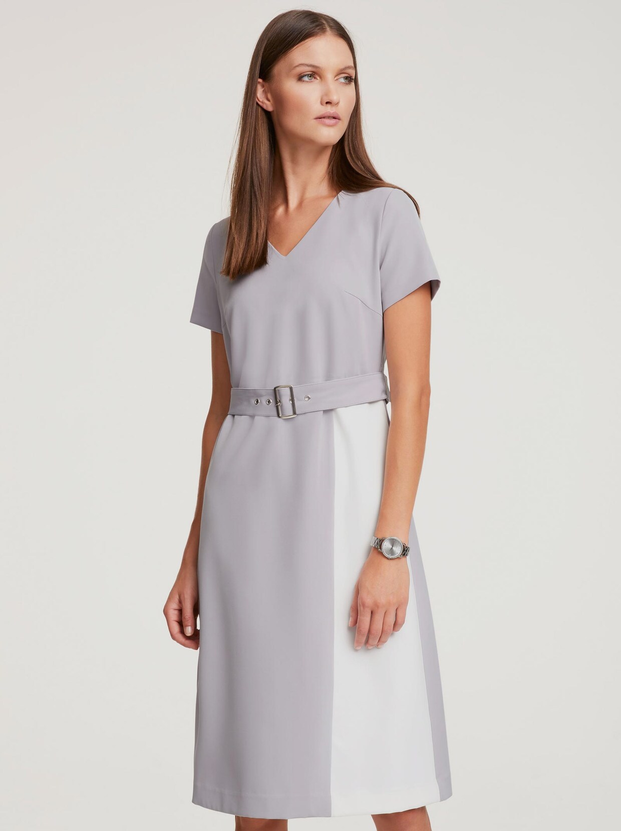 Rick Cardona Kleid - steingrau