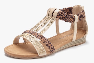 LASCANA Sandalen - beige/bruin