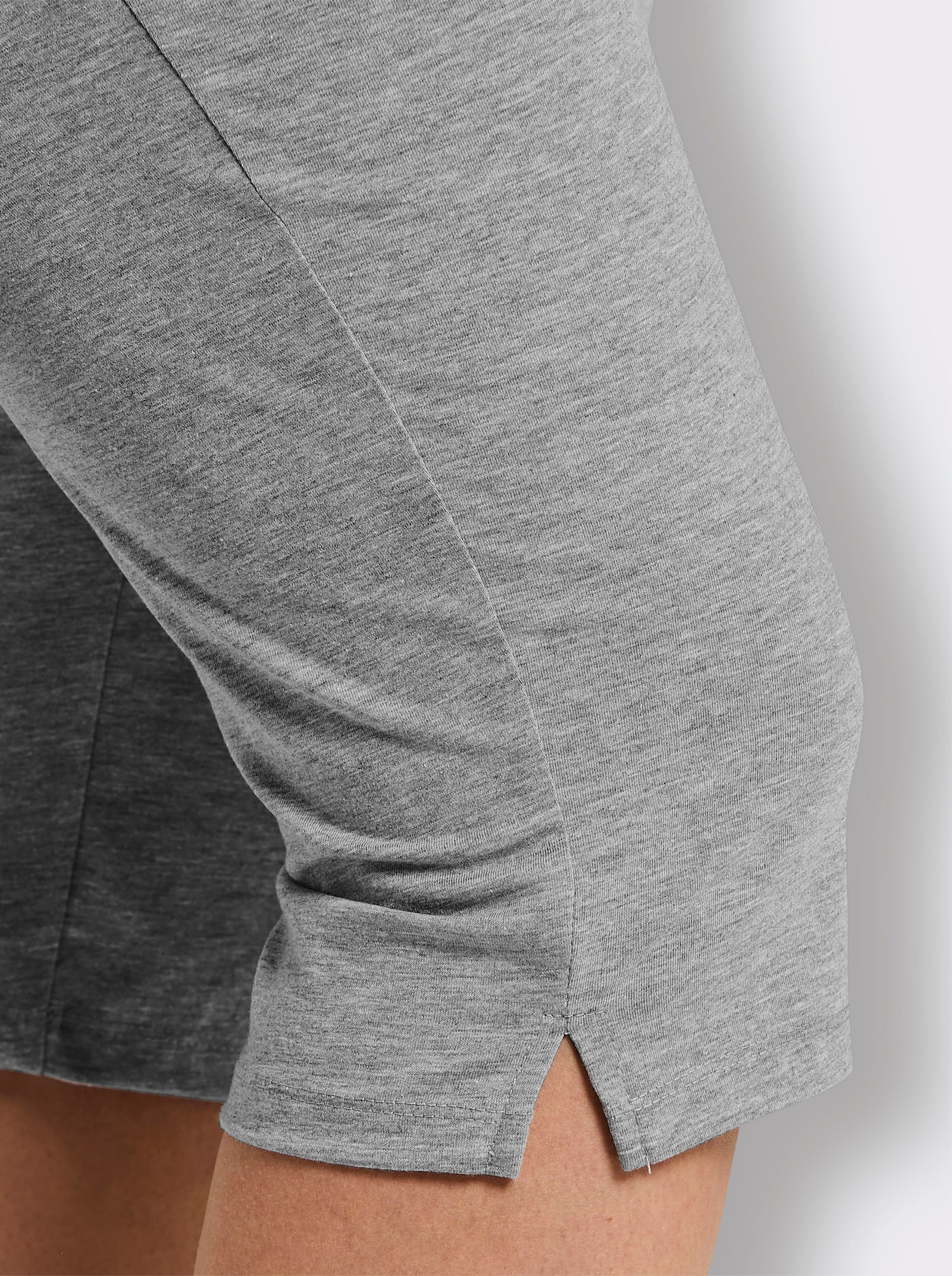 feel good Capri-Hosen - schwarz + grau-meliert