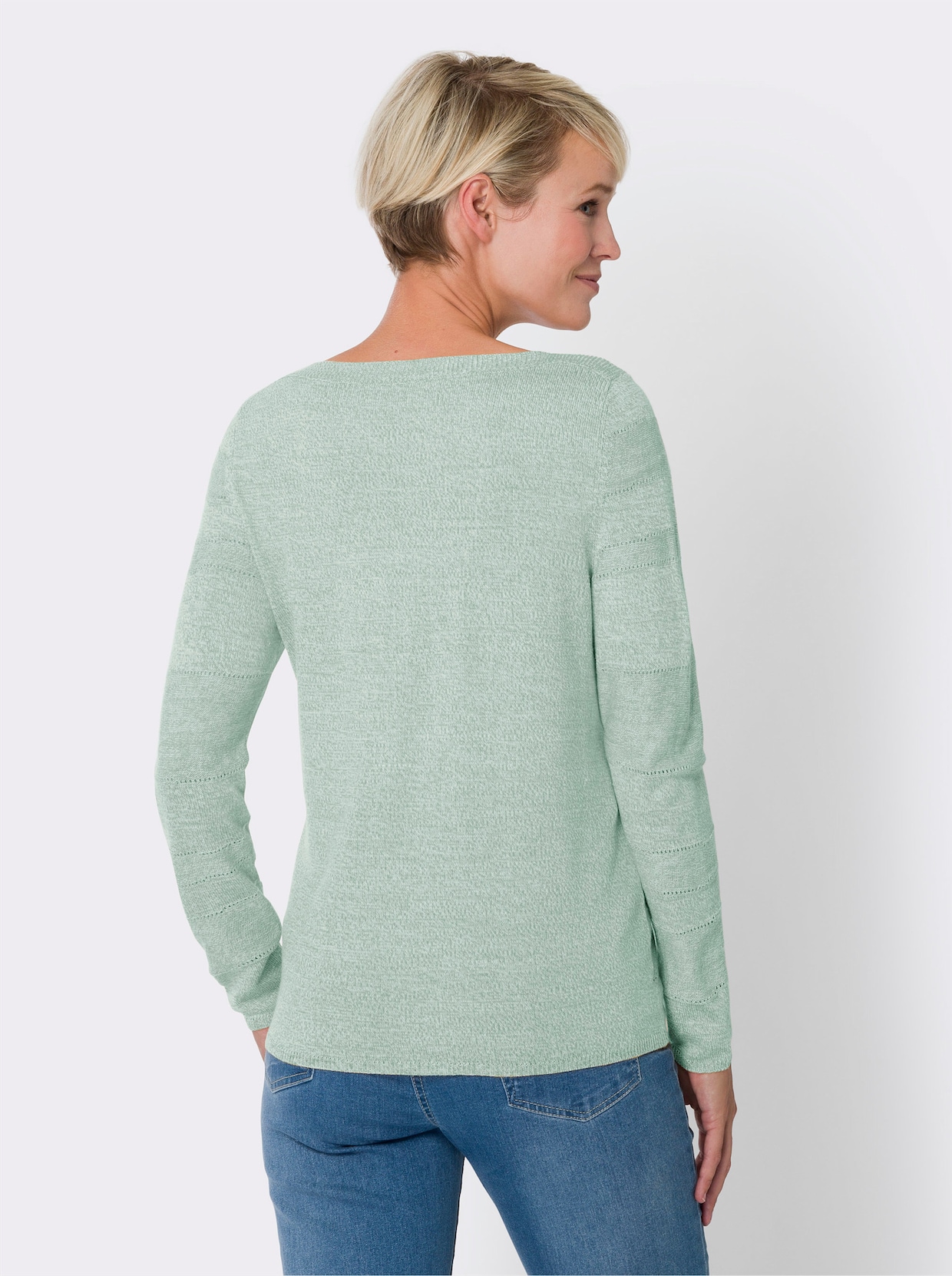 Pullover - mint gemêleerd