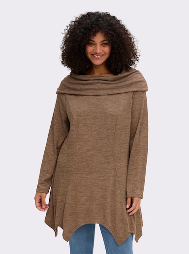 sheego by Joe Browns Longpullover - braun-meliert